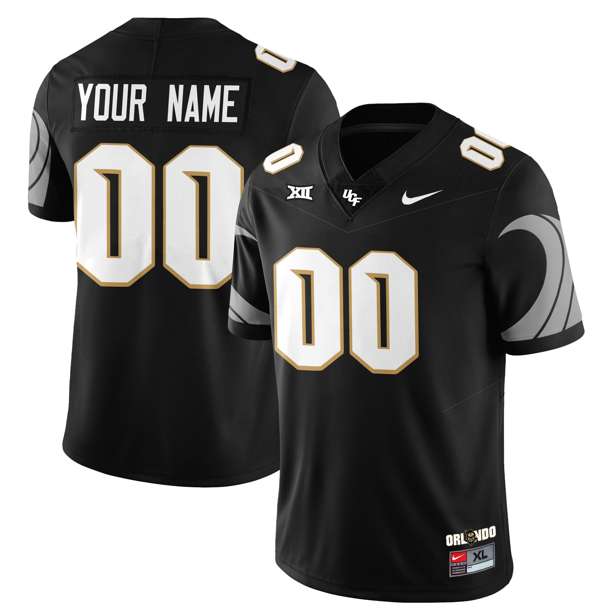Alternative view of UCF Knights Black Jersey - Nike UCF Knights Black Football Jersey