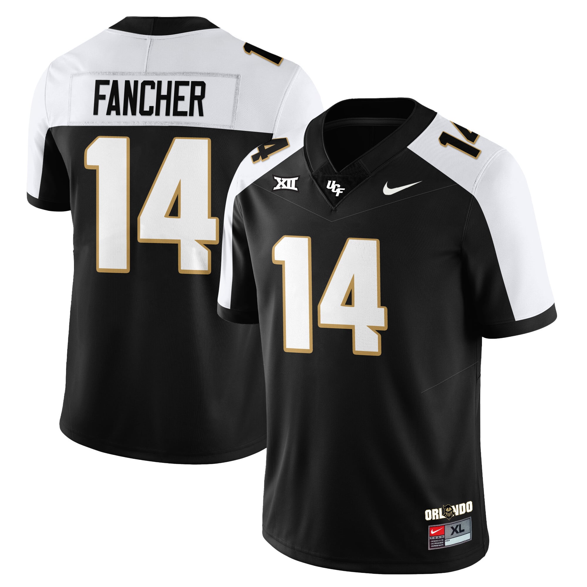 Alternative view of UCF Knights Brown Jersey - Nike UCF Knights Brown #11 Black Jersey