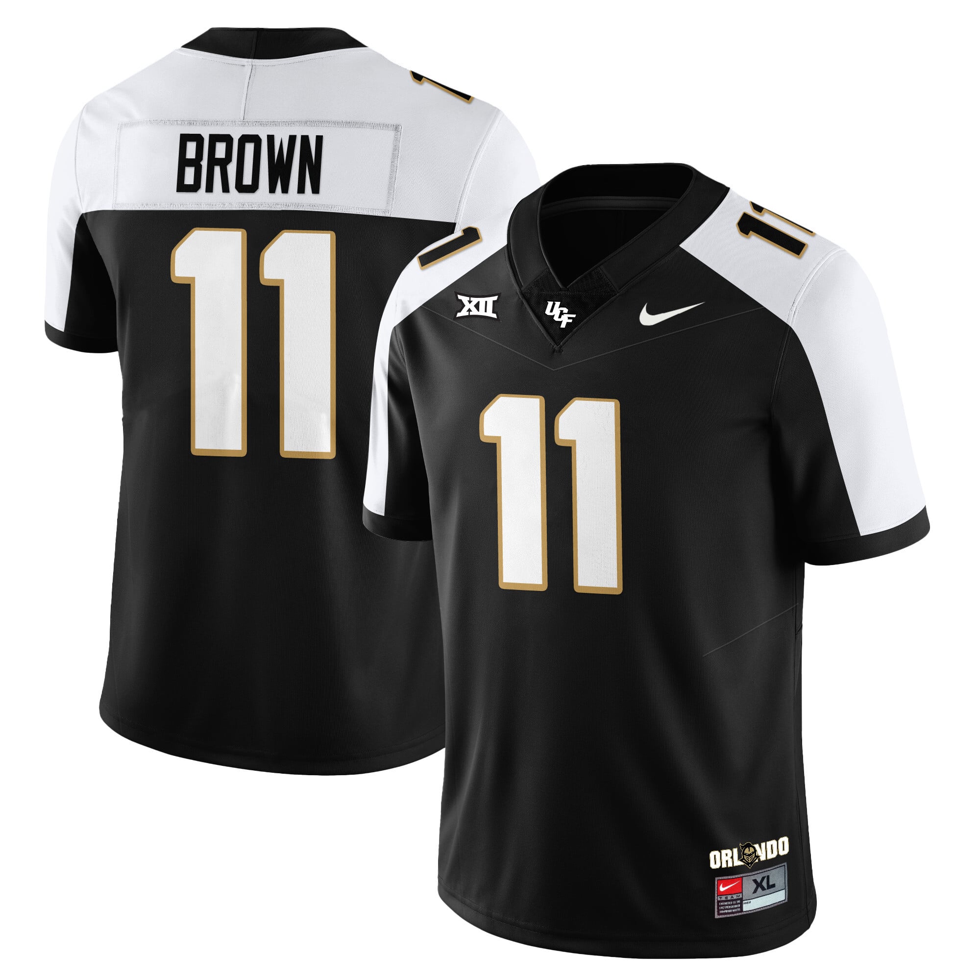 UCF Knights Brown Jersey - Nike UCF Knights Brown #11 Black Jersey