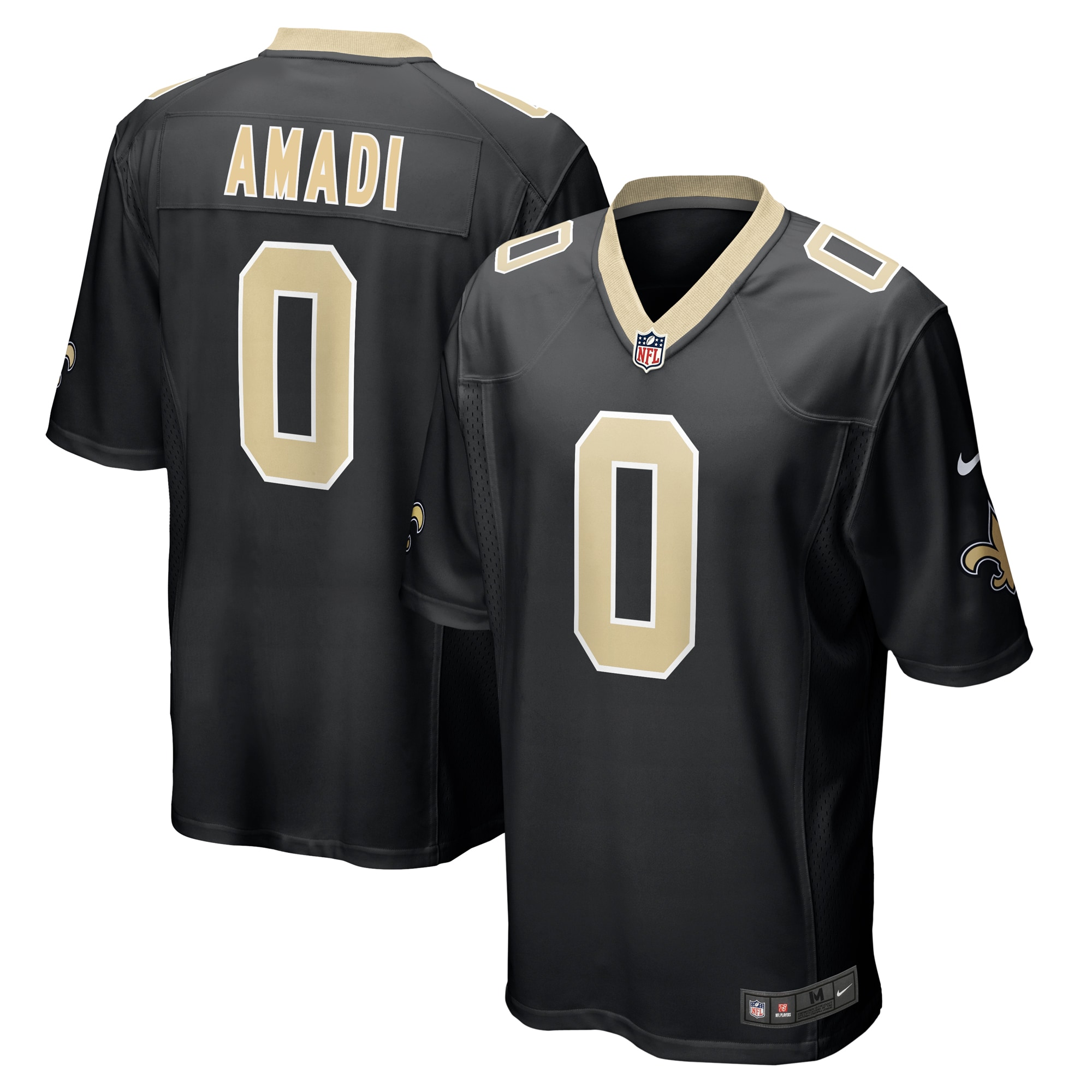 Ugo Amadi New Orleans Saints Team Game Jersey - Black