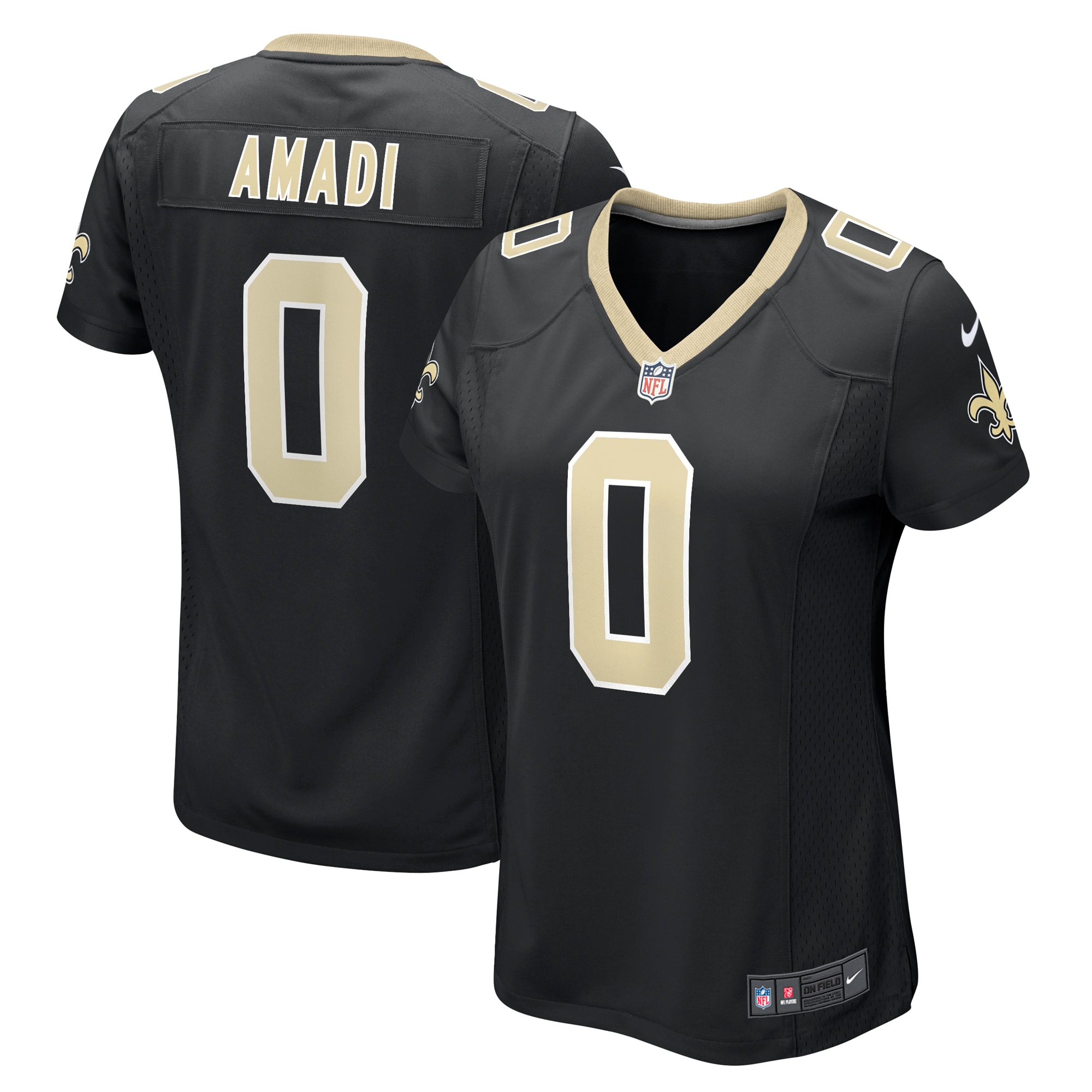 Ugo Amadi New Orleans Saints Women's Team Game Jersey - Black