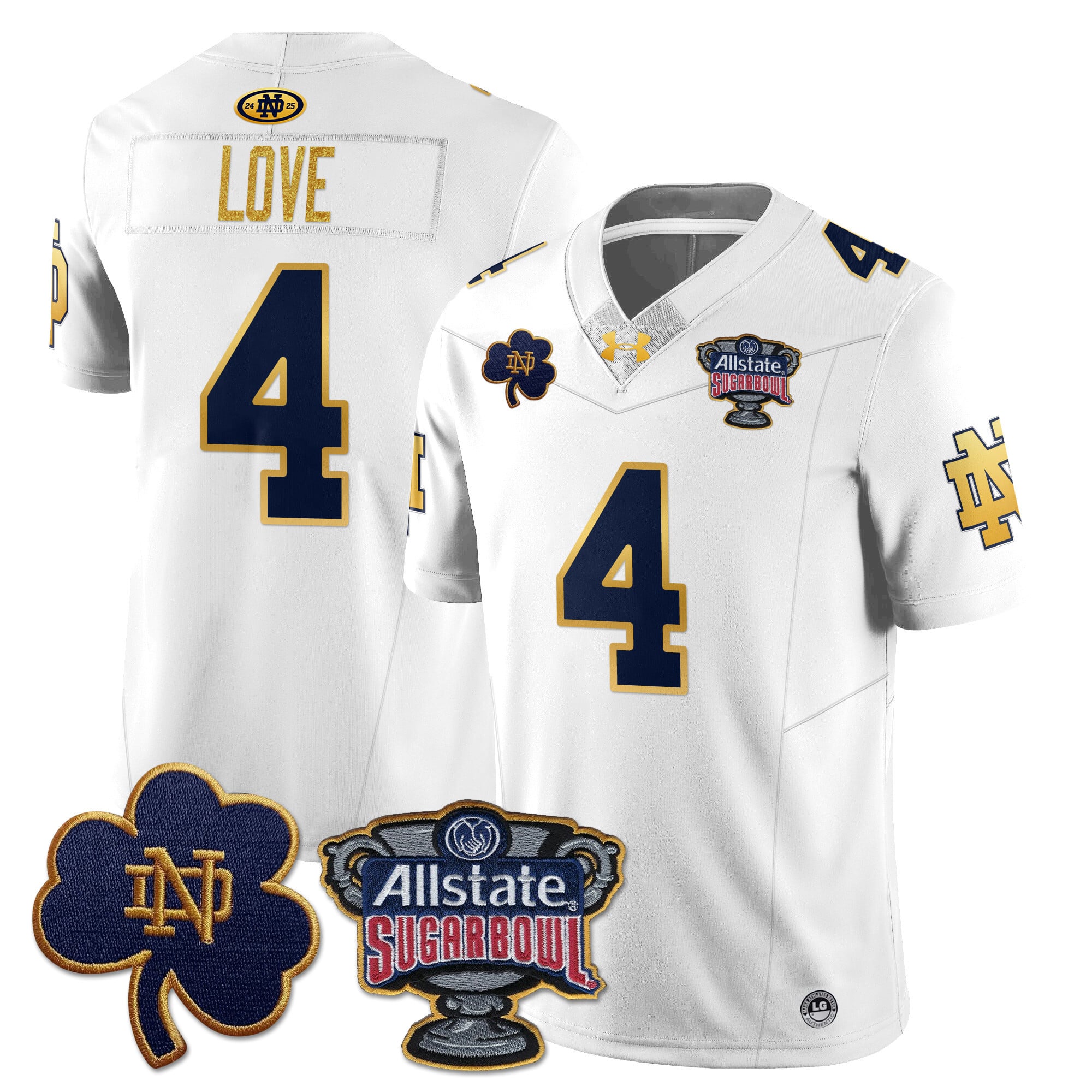 Alternative view of Under Armour #4 Jersey - Under Armour Notre Dame #4 Jersey - Navy