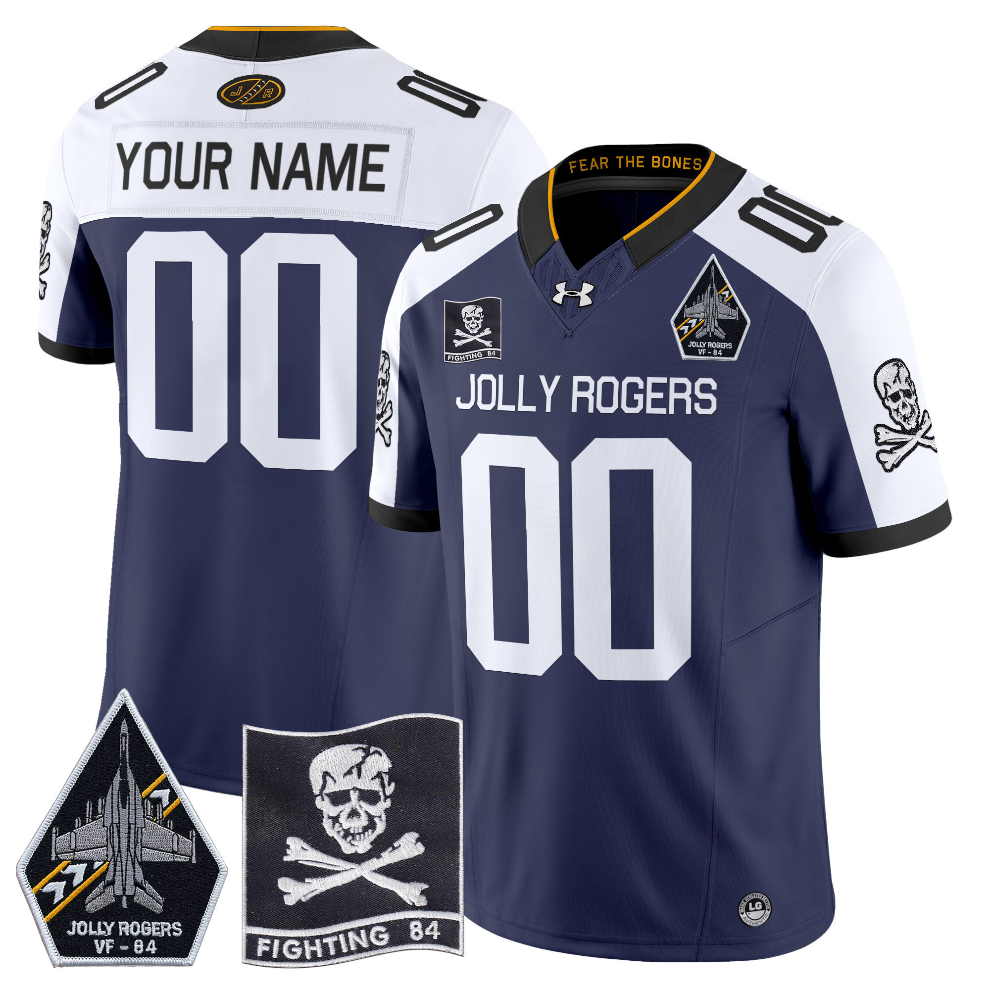 Alternative view of Under Armour Jolly Rogers VF-84 Football Jersey