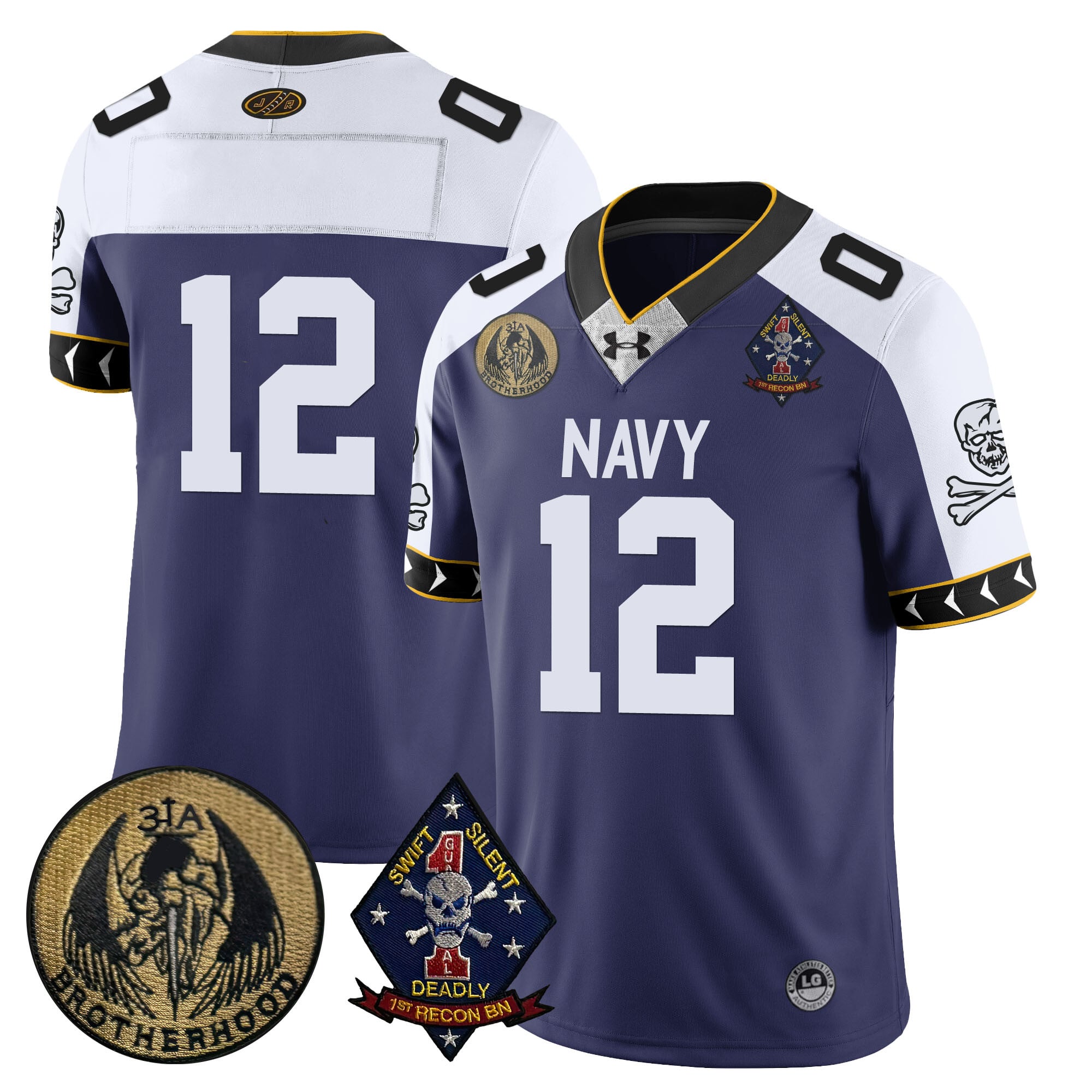 Under Armour Navy Brotherhood #12 Jersey - Limited Edition