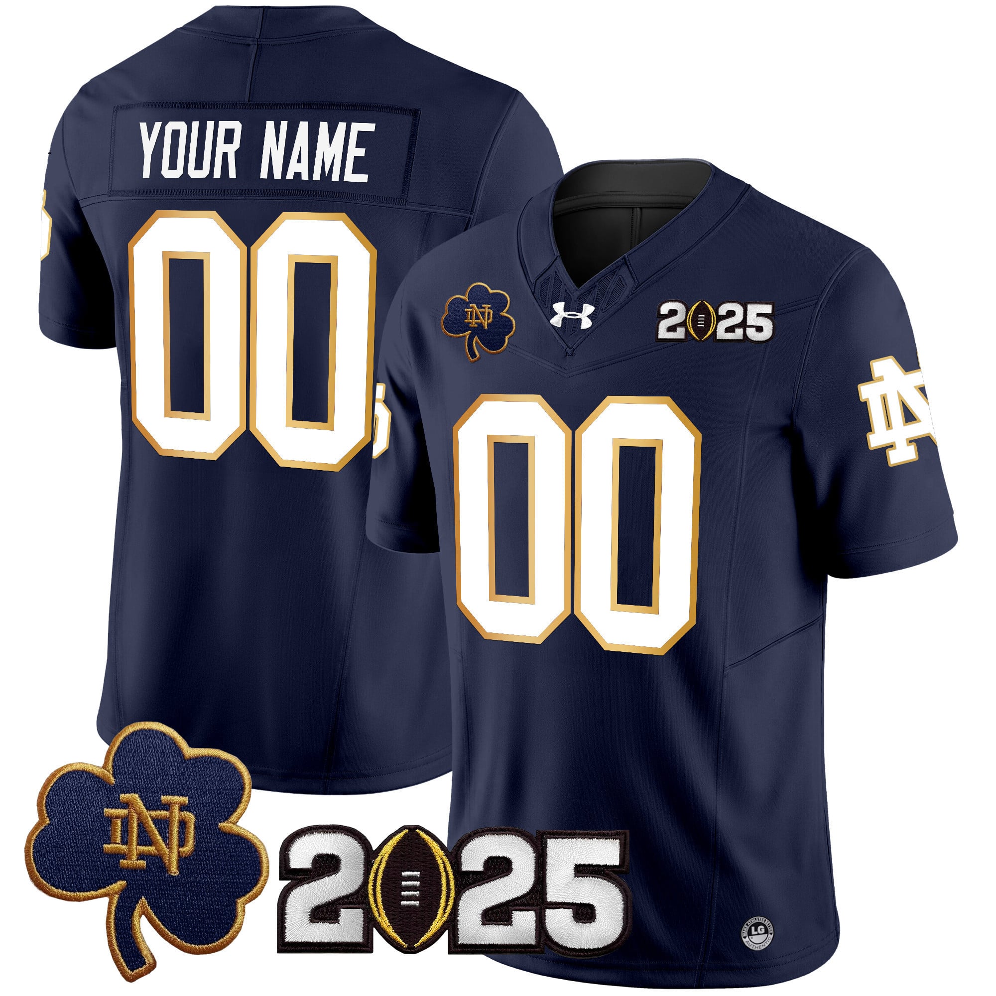 Alternative view of Under Armour Notre Dame 2025 - Under Armour Notre Dame White 2025