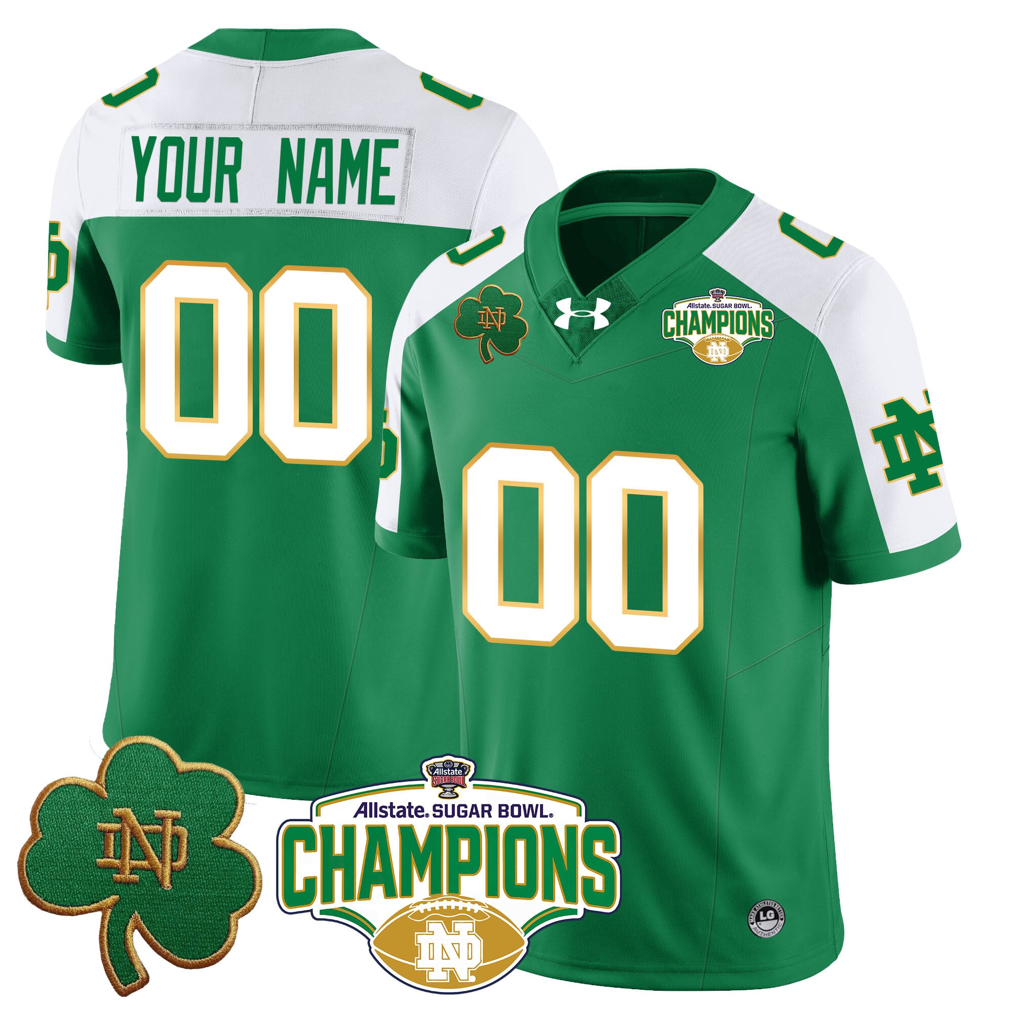 Alternative view of Under Armour Notre Dame Jersey navy - Under Armour Notre Dame Jersey