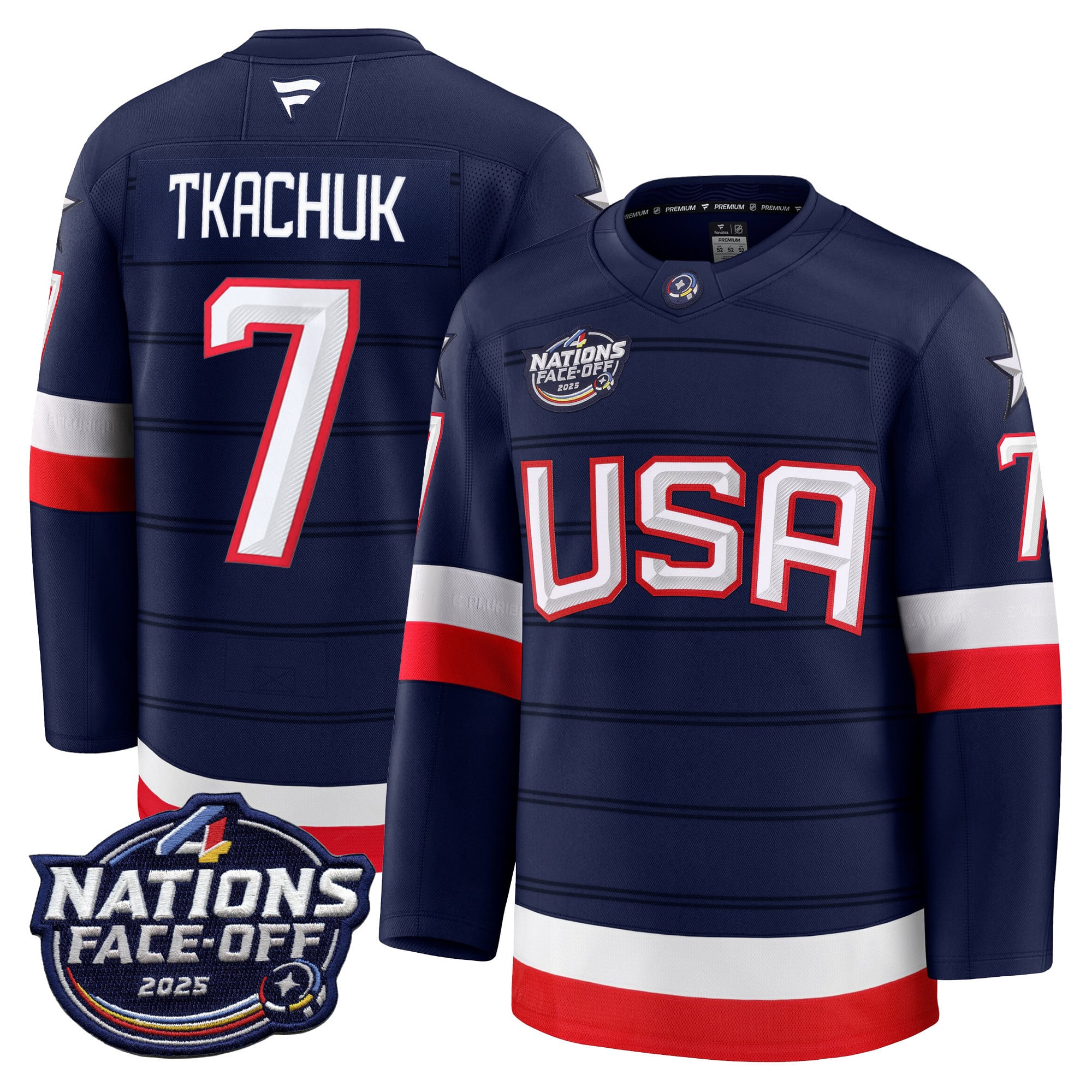Alternative view of USA Guentzel #59 Jersey - Fanatics USA Guentzel #59 Navy Hockey Jersey