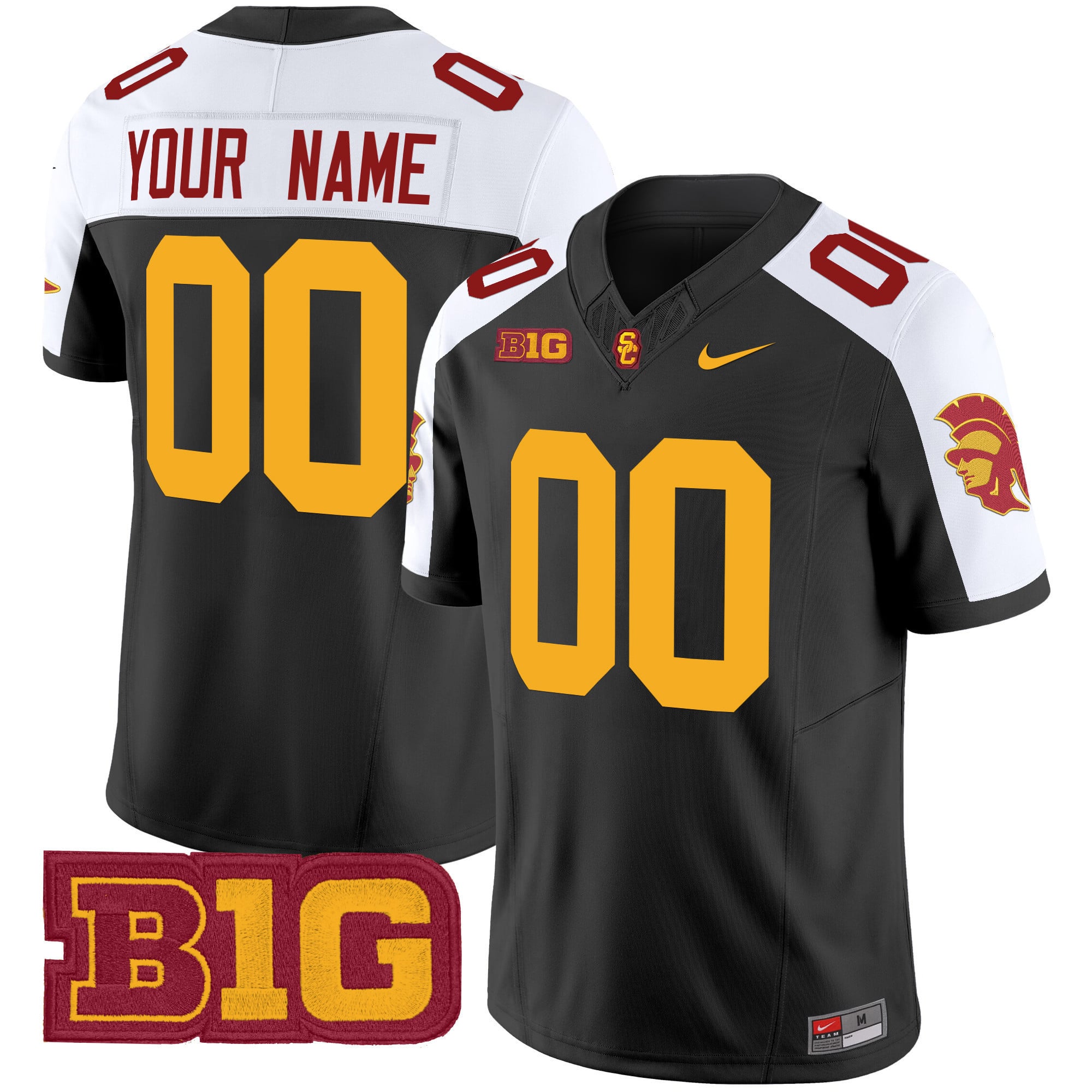 Alternative view of USC Trojans Maroon Jersey - Nike USC Trojans #00 Maroon Football
