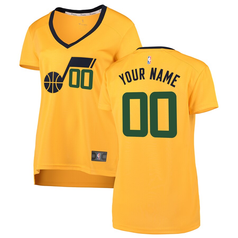 Utah Jazz Gold Jersey Women - Fanatics Utah Jazz Gold Jersey - Custom