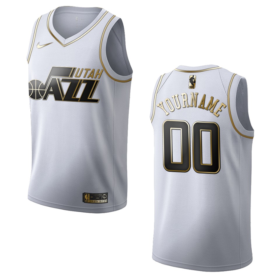 Utah Jazz Golden Edition Jersey - Nike Utah Jazz White Jersey - Golden