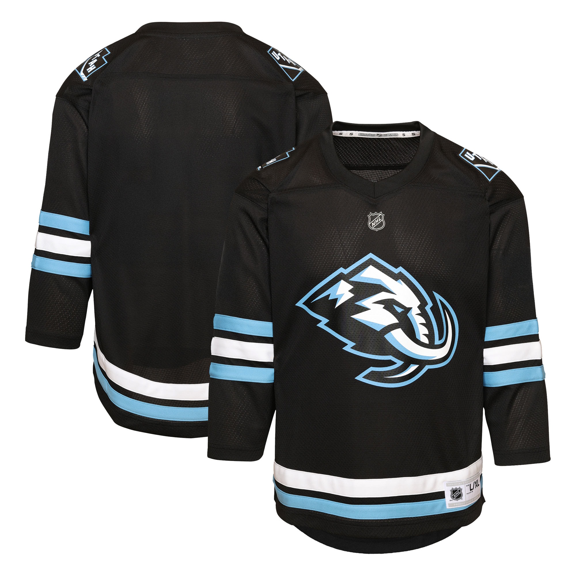 Utah Mammoth Youth Home Jersey - Black