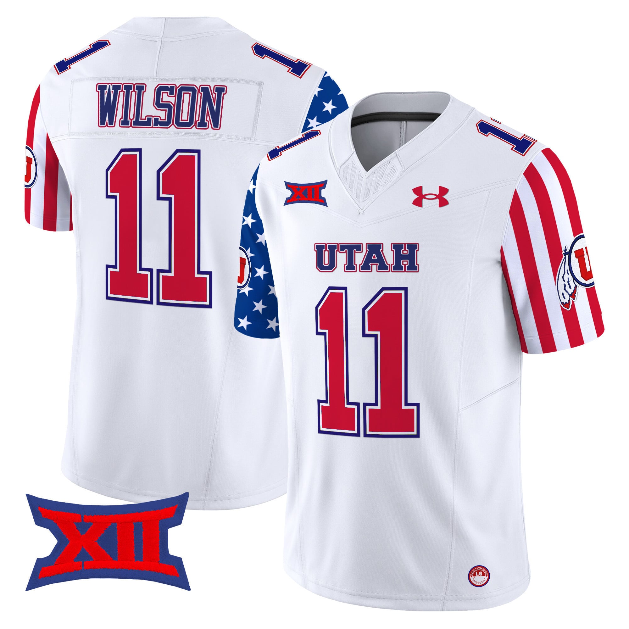 Utah Utes White Jersey armour - Under Armour Utah Utes #11 White