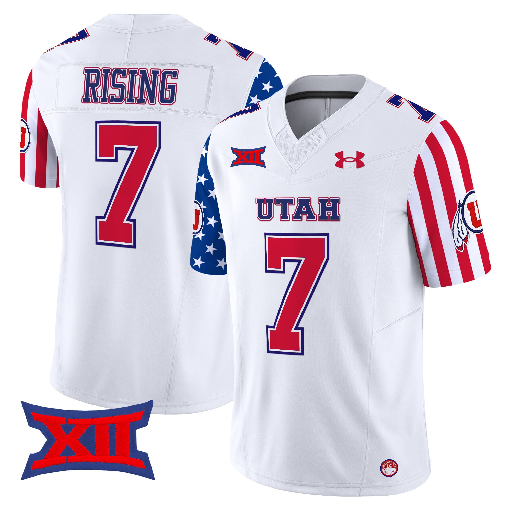 Alternative view of Utah Utes White Jersey armour - Under Armour Utah Utes #11 White