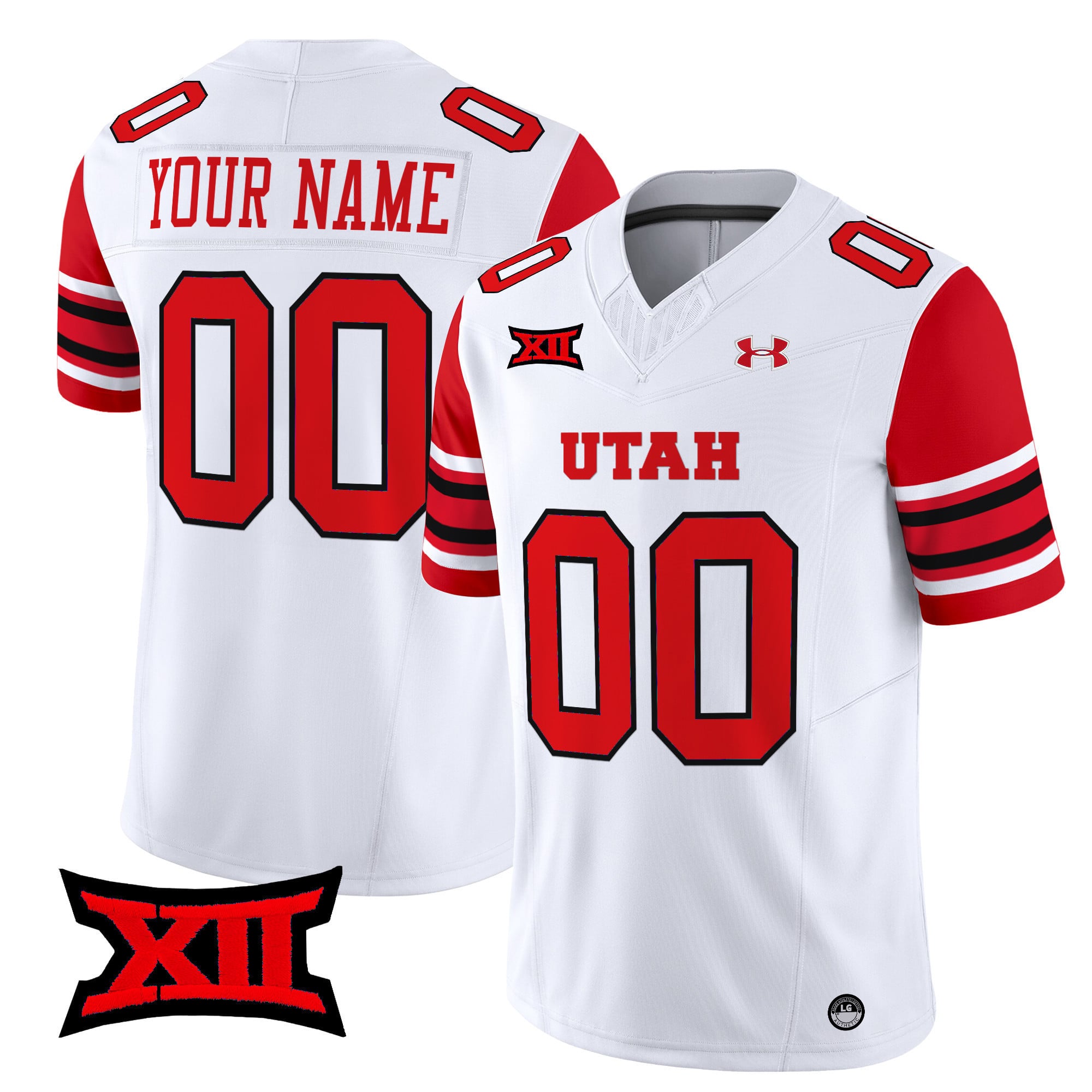 Utah Utes White Jersey - Under Armour Utah Utes Custom White Football