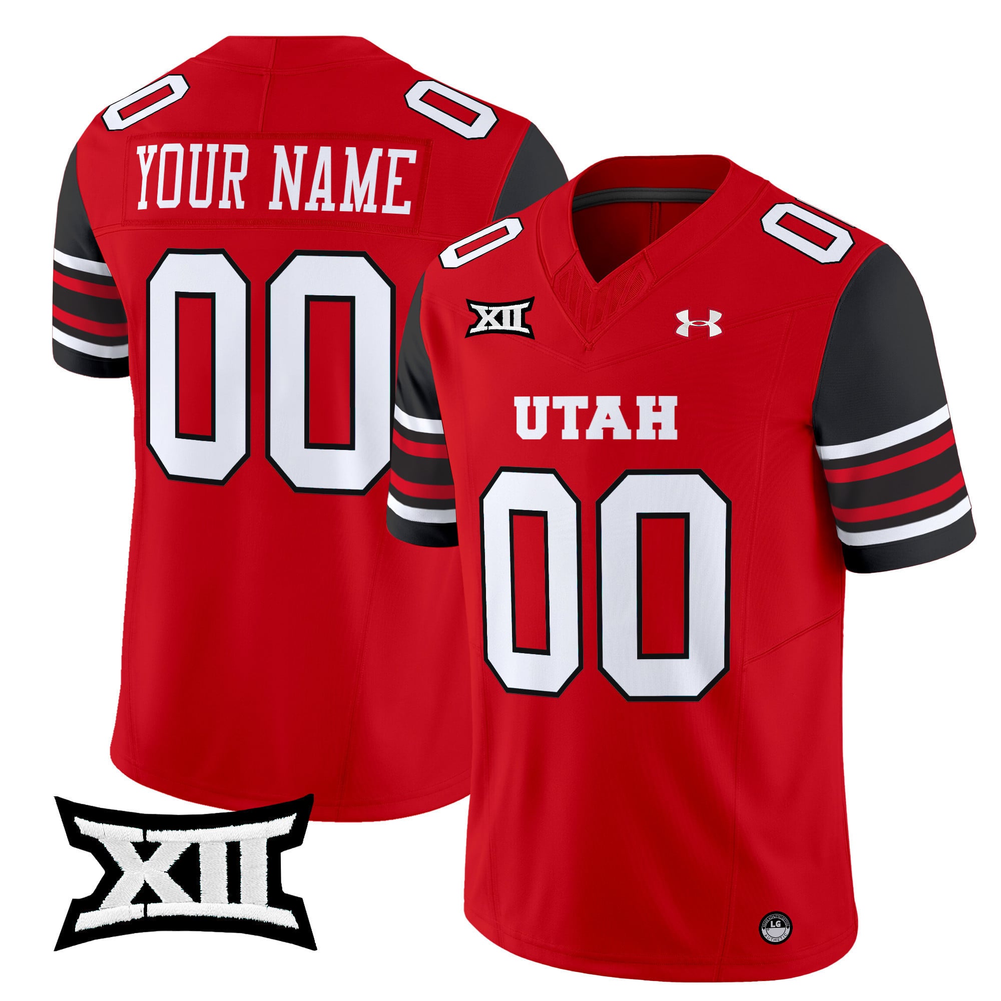 Alternative view of Utah Utes White Jersey - Under Armour Utah Utes Custom White Football