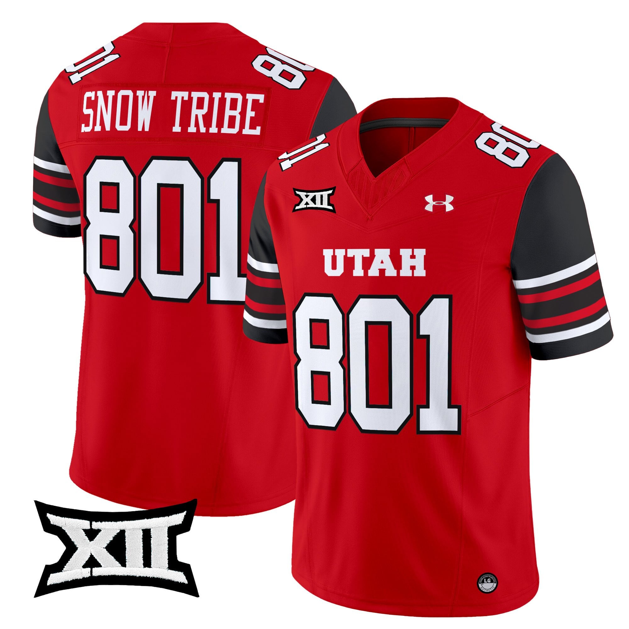 Alternative view of Utah Utes Wilson #11 - Under Armour Red Football Jersey