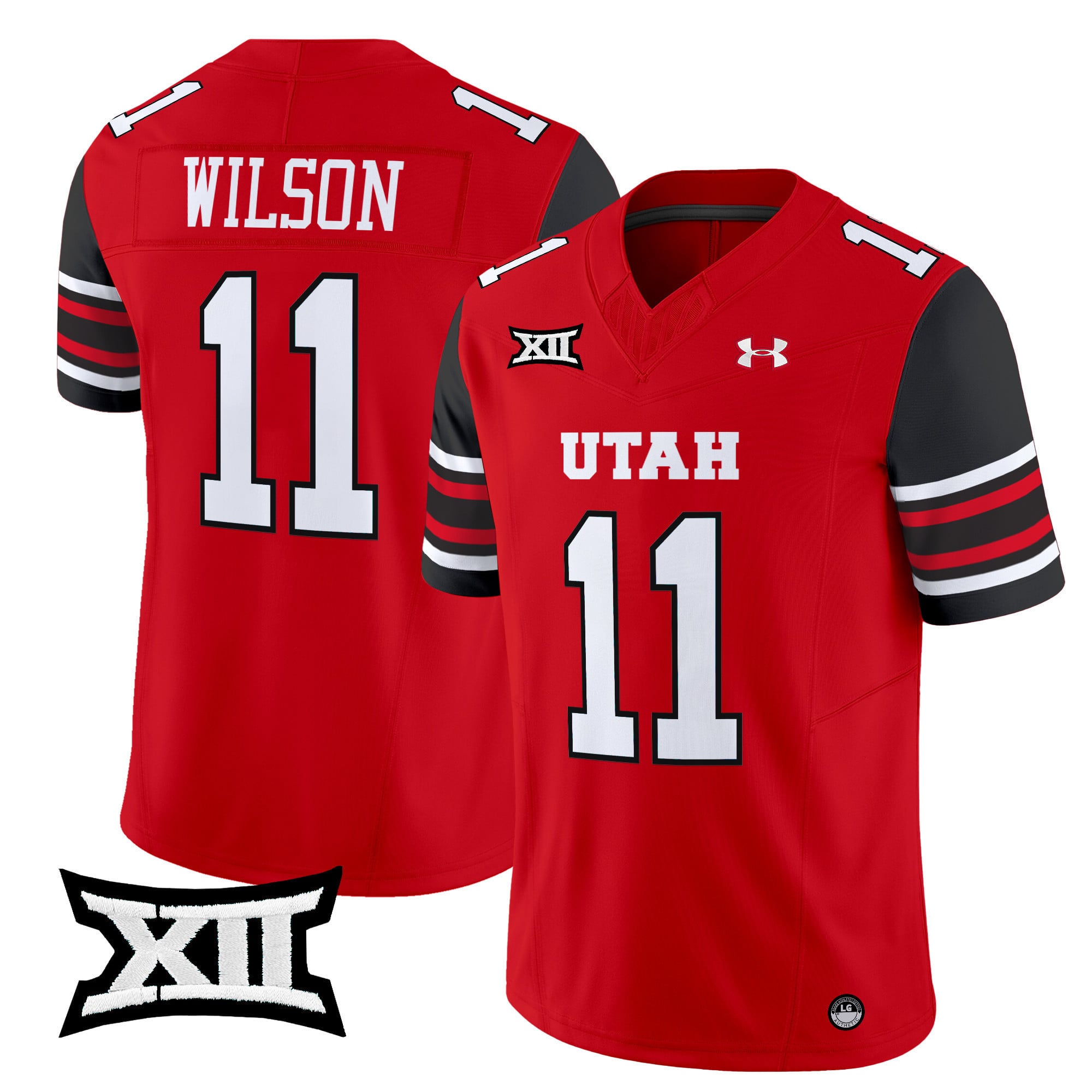 Utah Utes Wilson #11 - Under Armour Red Football Jersey
