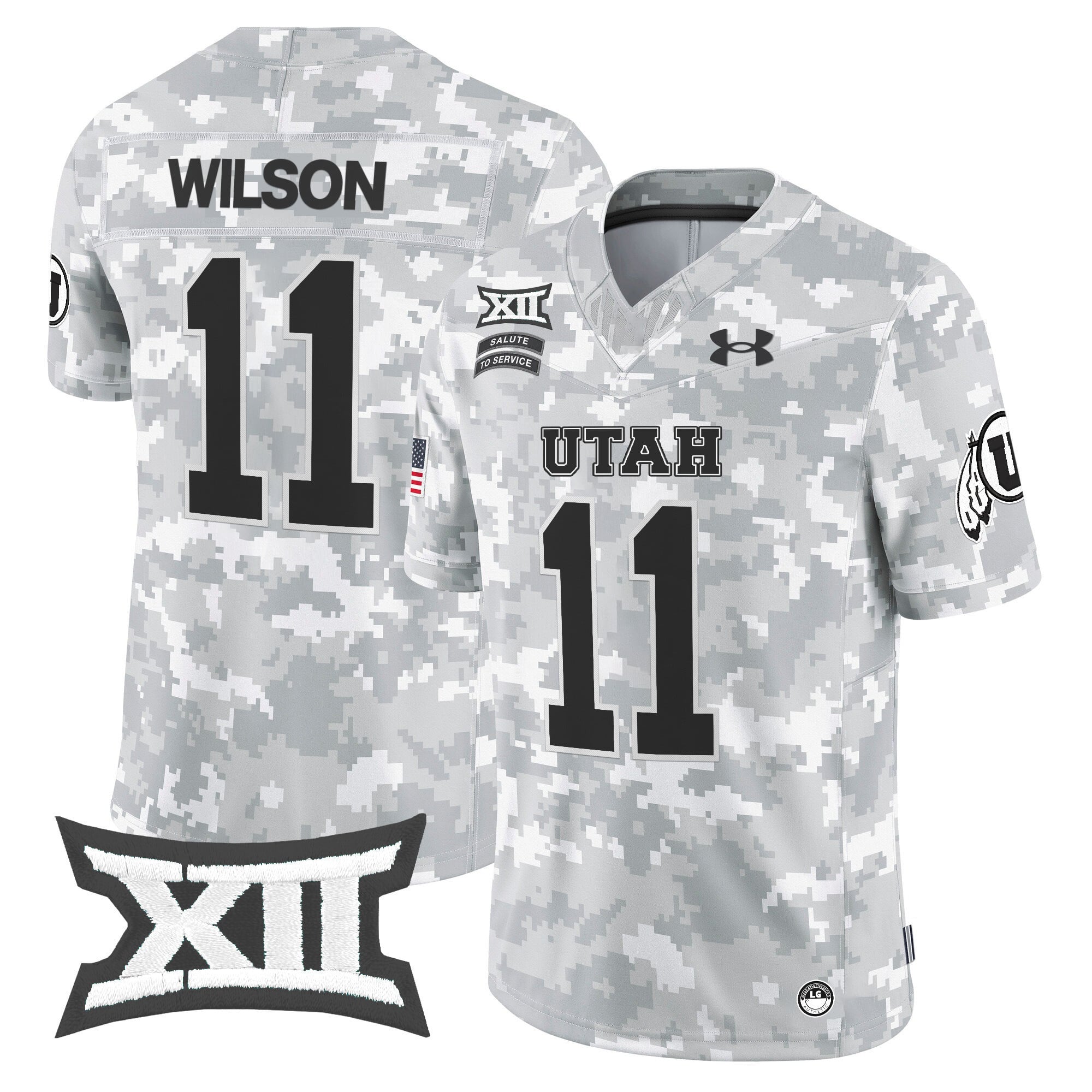 Utah Wilson Camo Jersey - Under Armour Utah Wilson #11 Camo Jersey