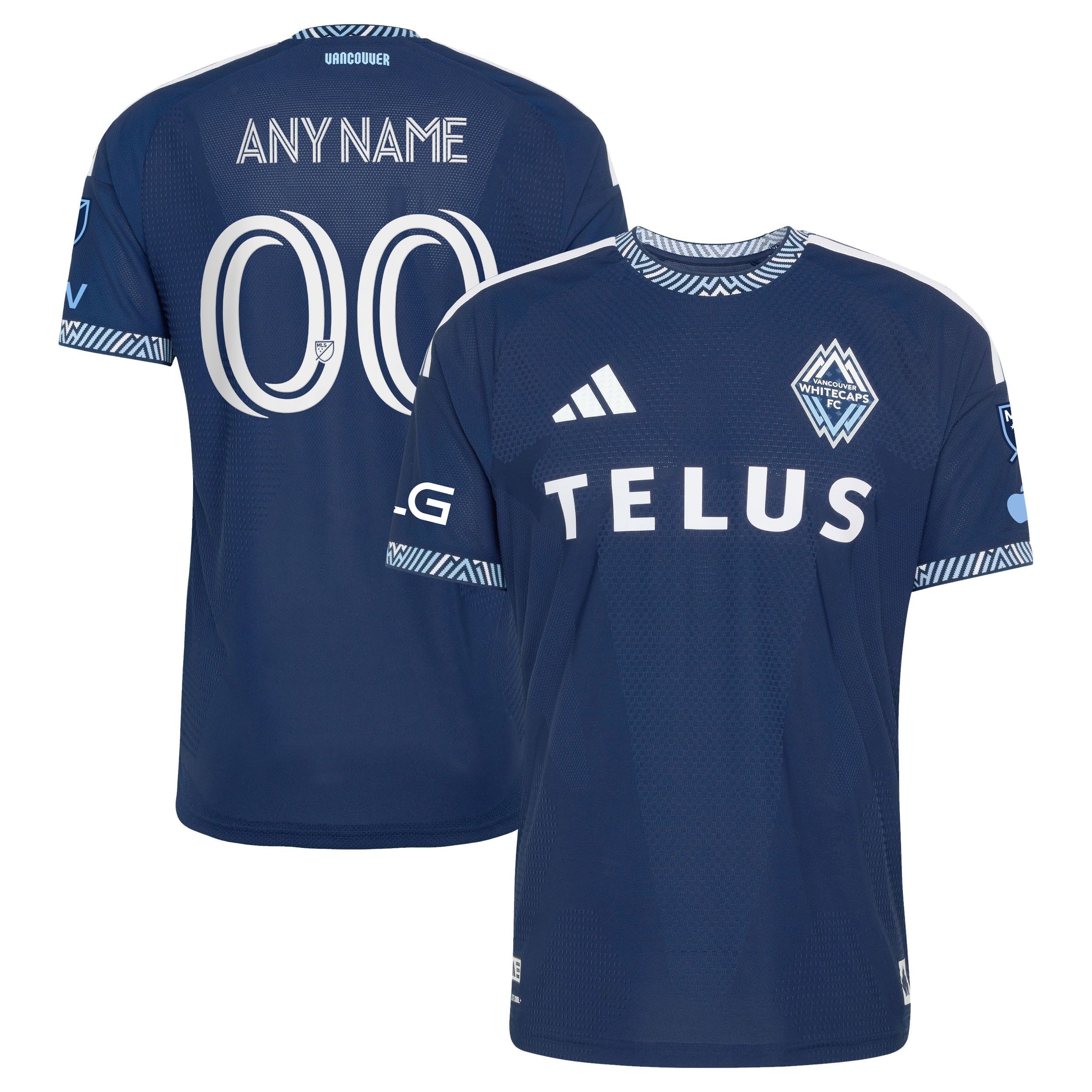 Vancouver Whitecaps FC 2026 The Coastal On-Field Patch Custom Jersey - Blue