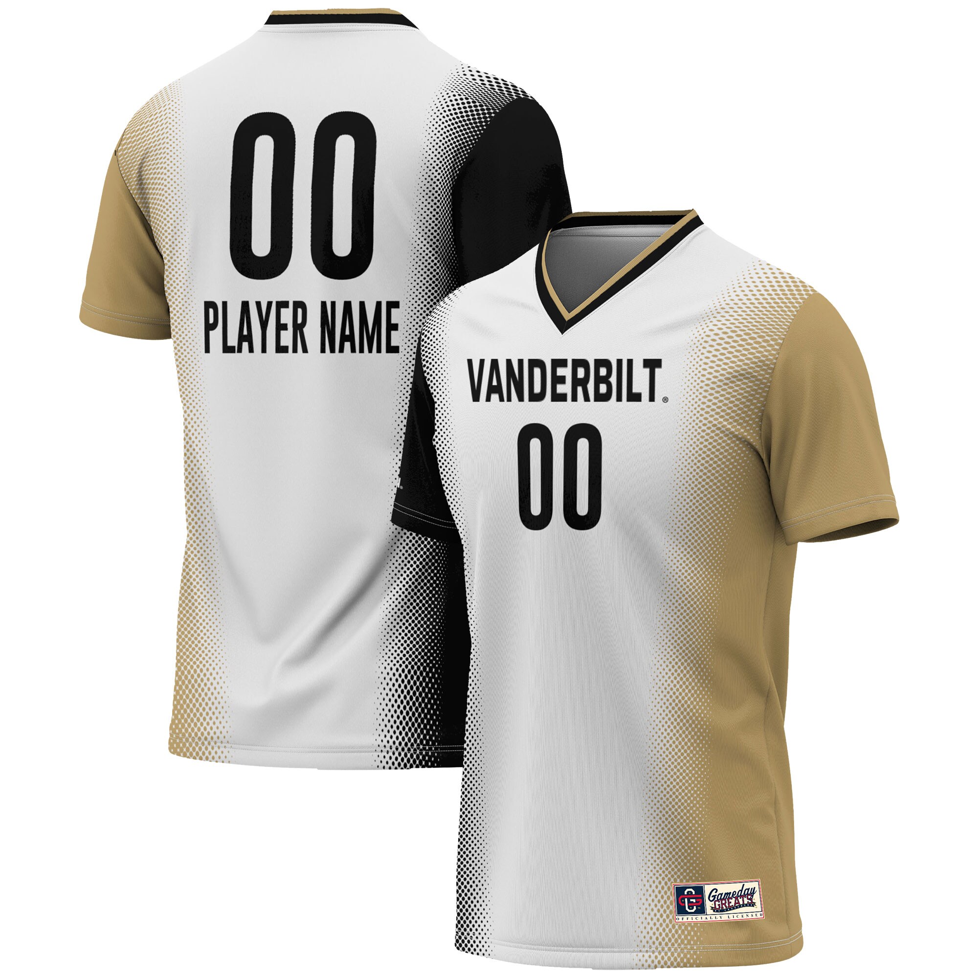 Vanderbilt Commodores GameDay Greats Youth Lightweight NIL Pick-A-Player Women's Soccer Jersey - White