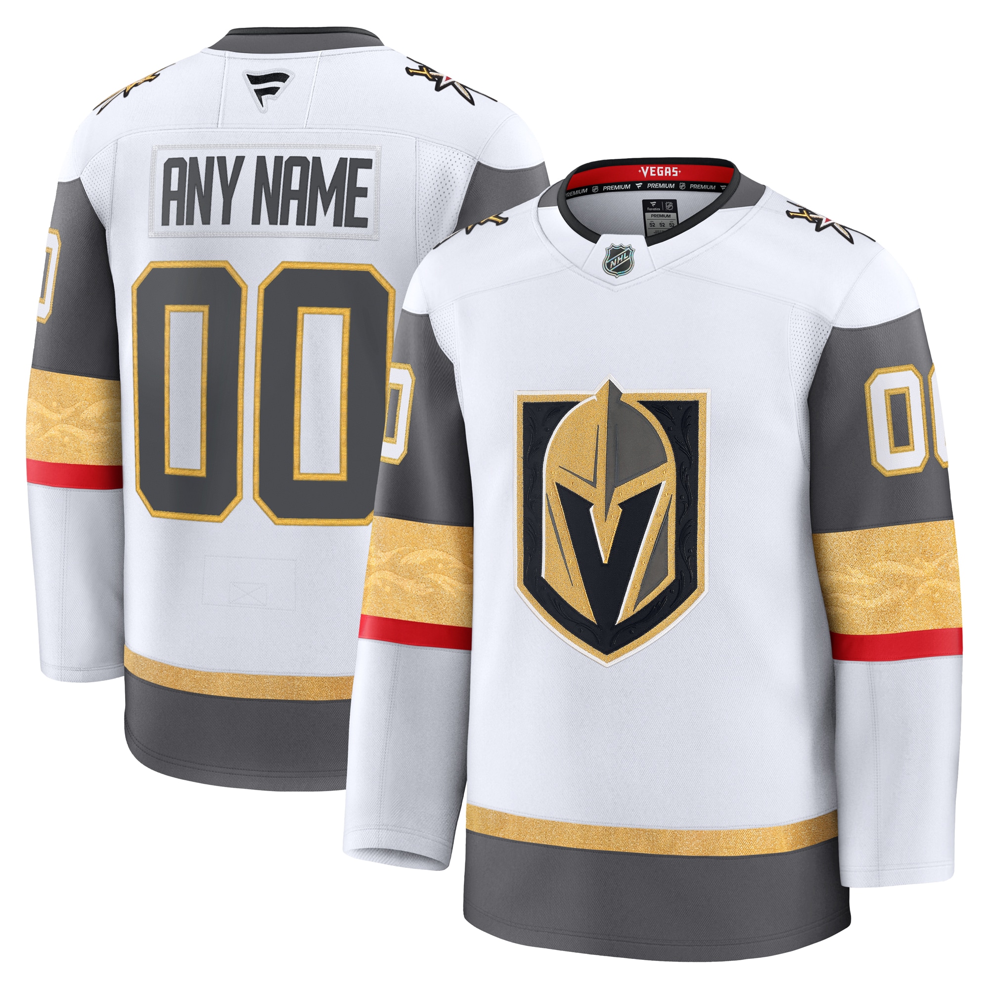 Vegas Golden Knights Fanatics Away Premium Custom Jersey