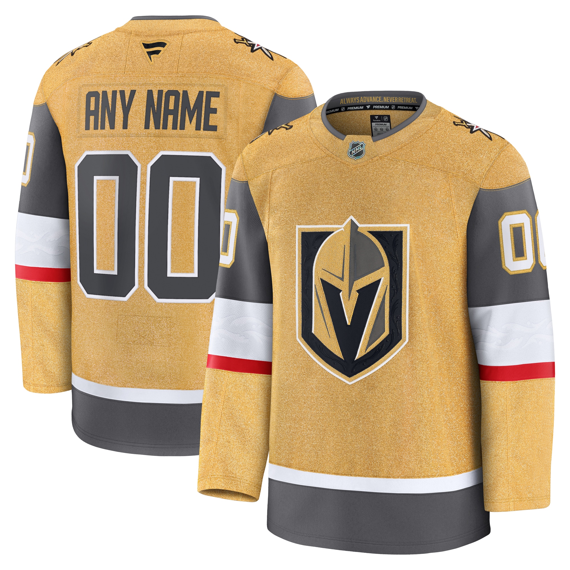 Vegas Golden Knights Fanatics Home Premium Custom Jersey