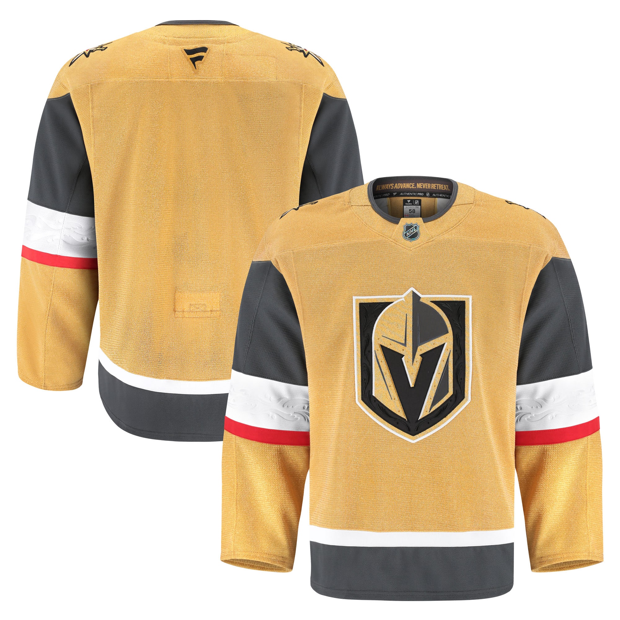 Vegas Golden Knights Fanatics Home Pro Jersey - Gold