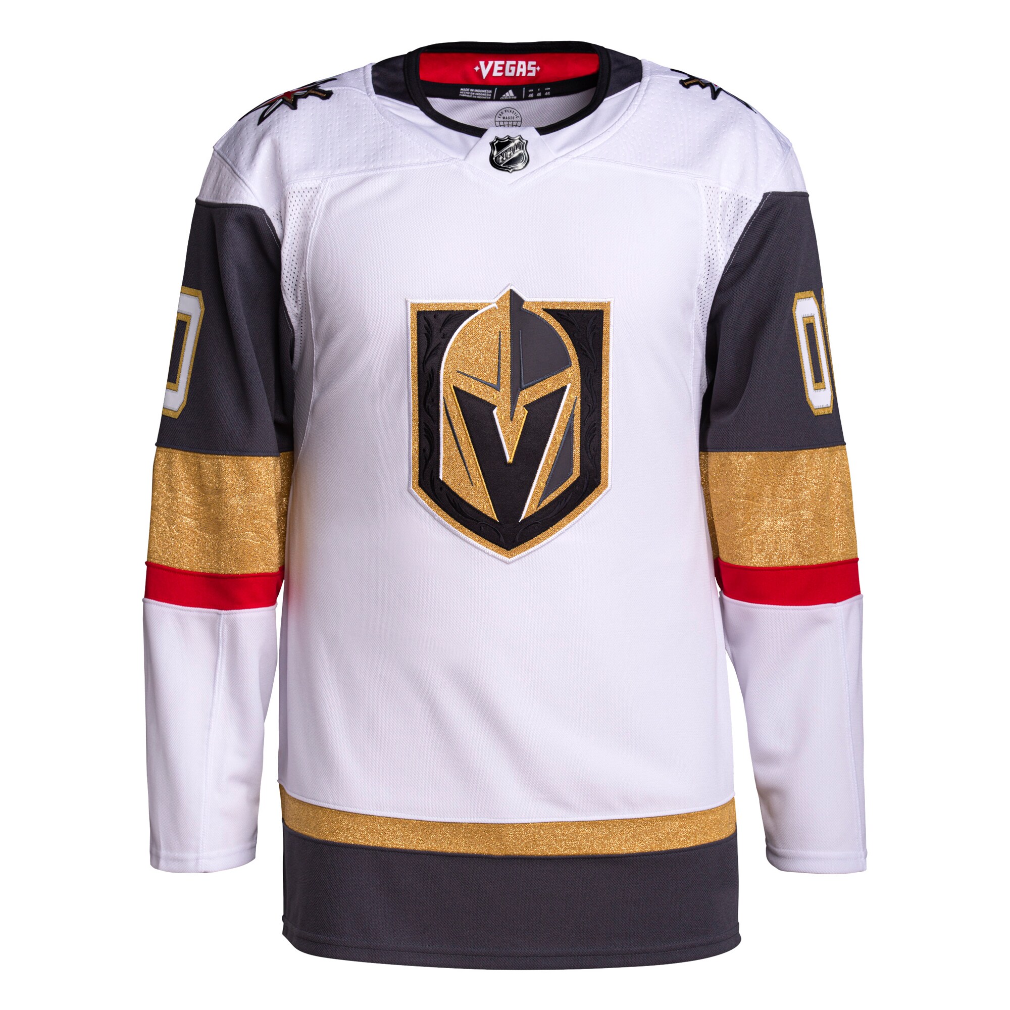 Alternative view of Vegas Golden Knights Jersey - Adidas - White Gold Authentic