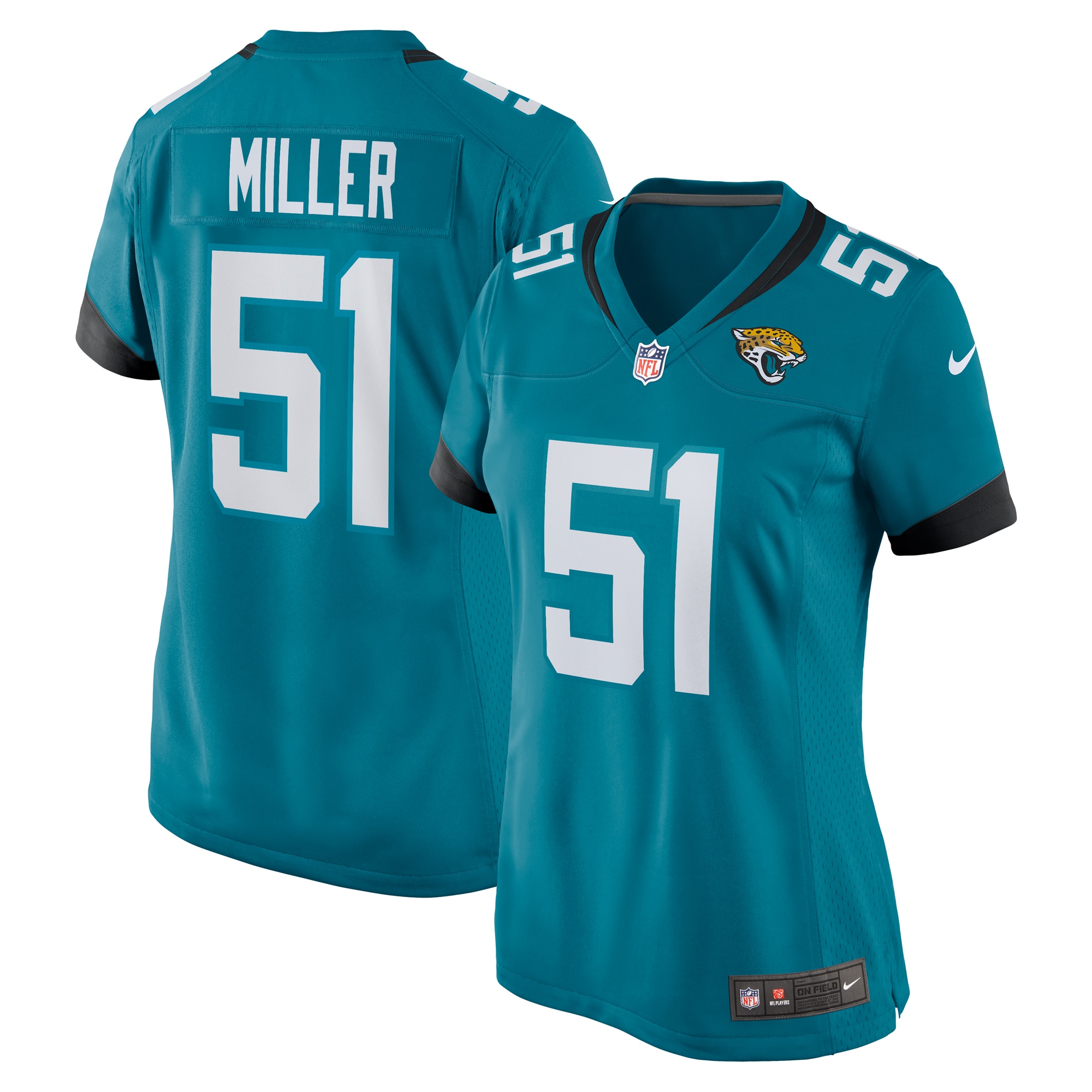 Ventrell Miller Jacksonville Jaguars Women's Game Jersey - Teal