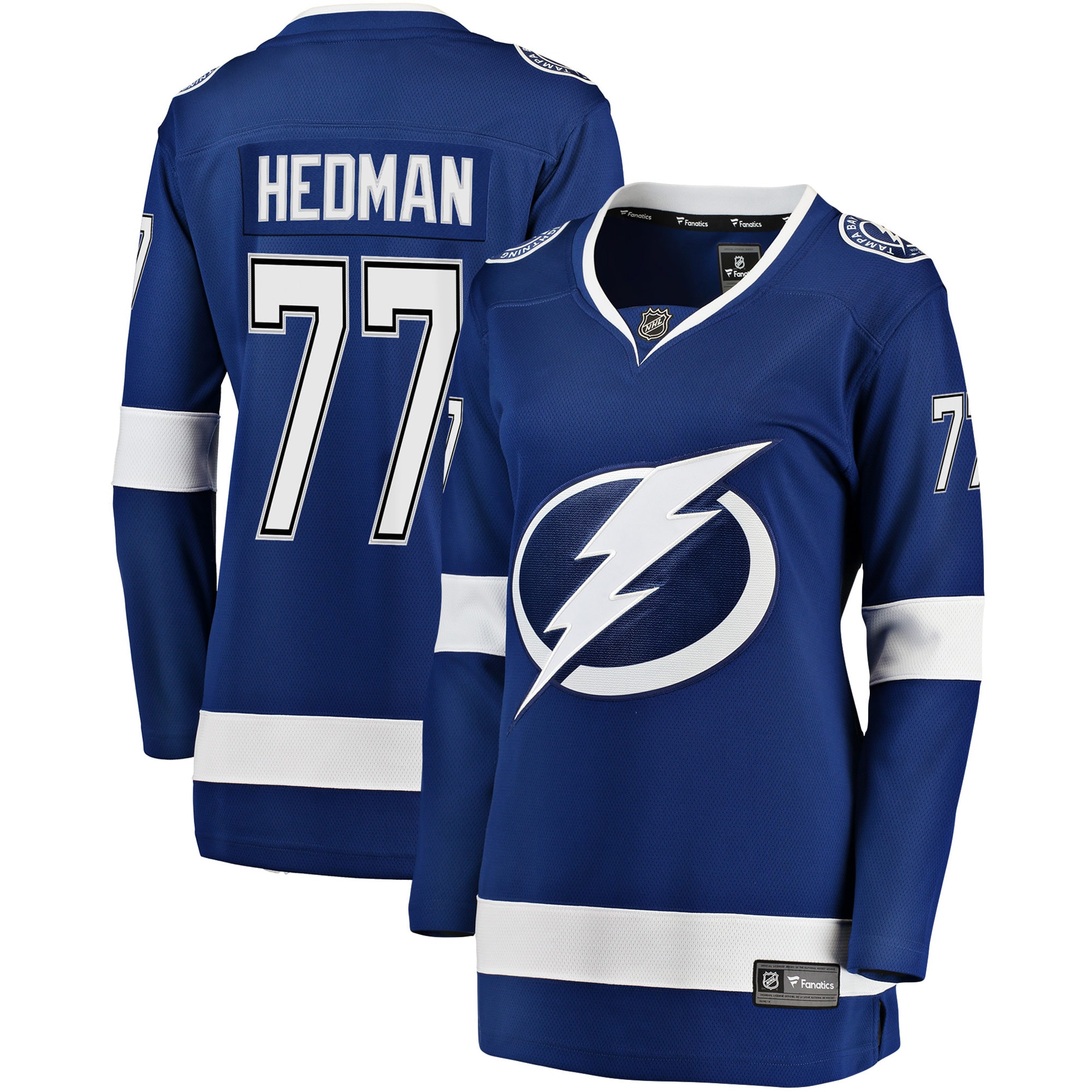 Victor Hedman Tampa Bay Lightning Fanatics Women's Home Breakaway Jersey - Blue