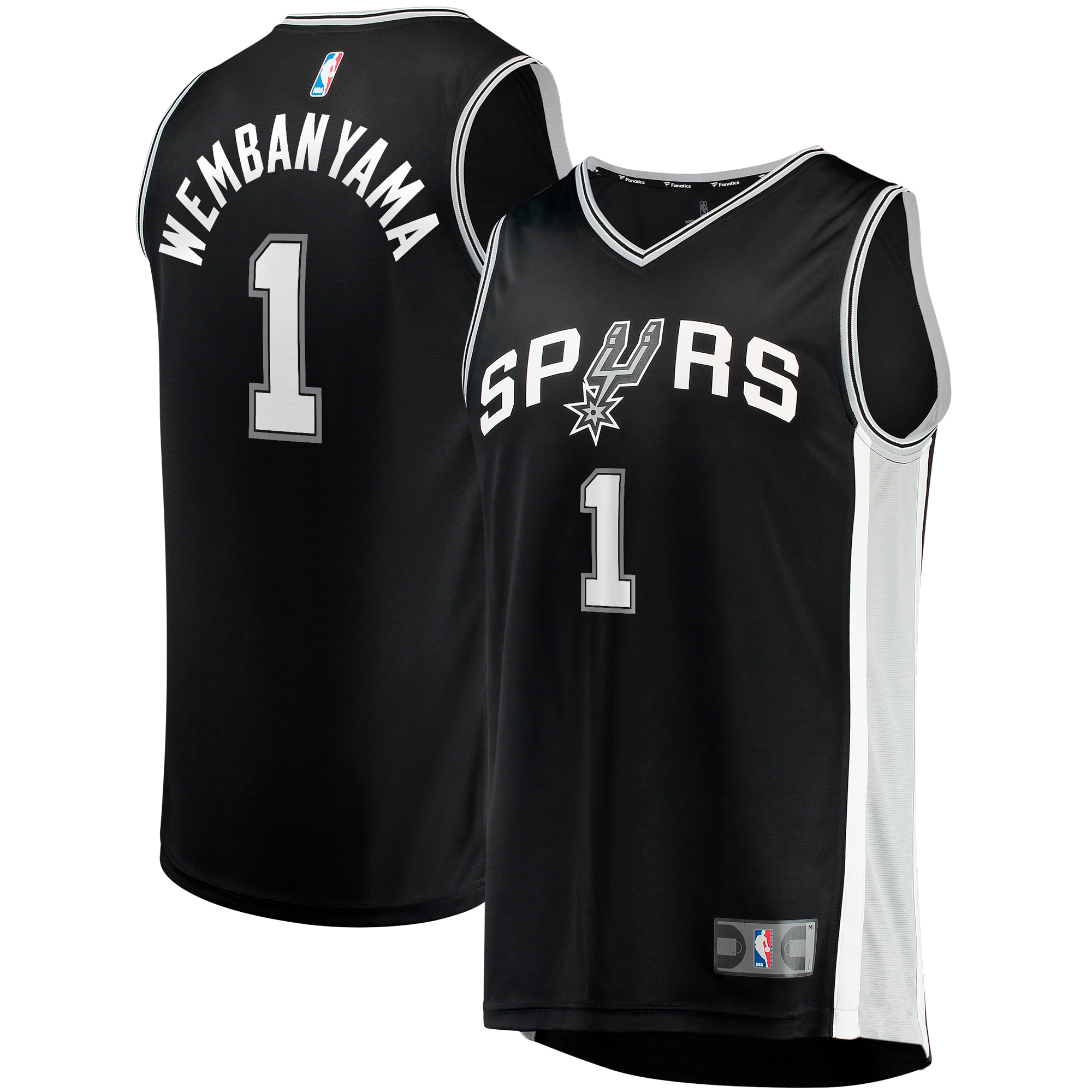 Victor Wembanyama San Antonio Spurs Fanatics Fast Break Jersey - Icon Edition - Black