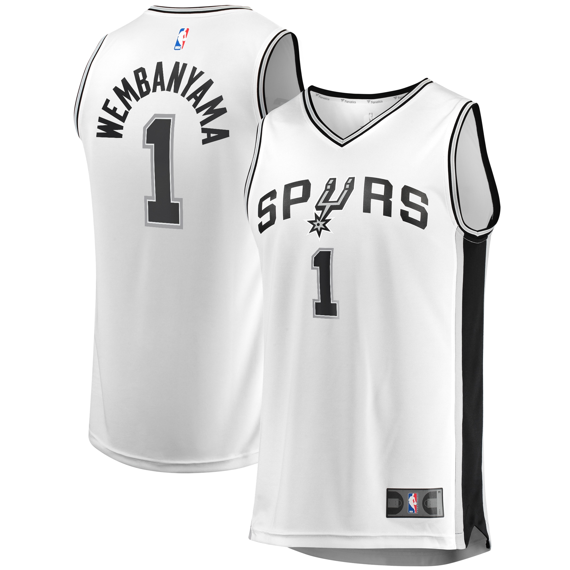 Victor Wembanyama San Antonio Spurs Fanatics Youth Fast Break Player Jersey - Association Edition - White