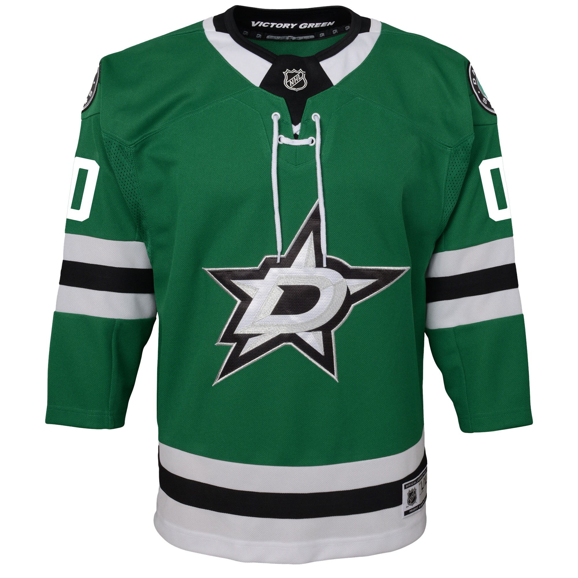 Alternative view of Victory Green Dallas Stars Jersey - Custom NHL Hockey