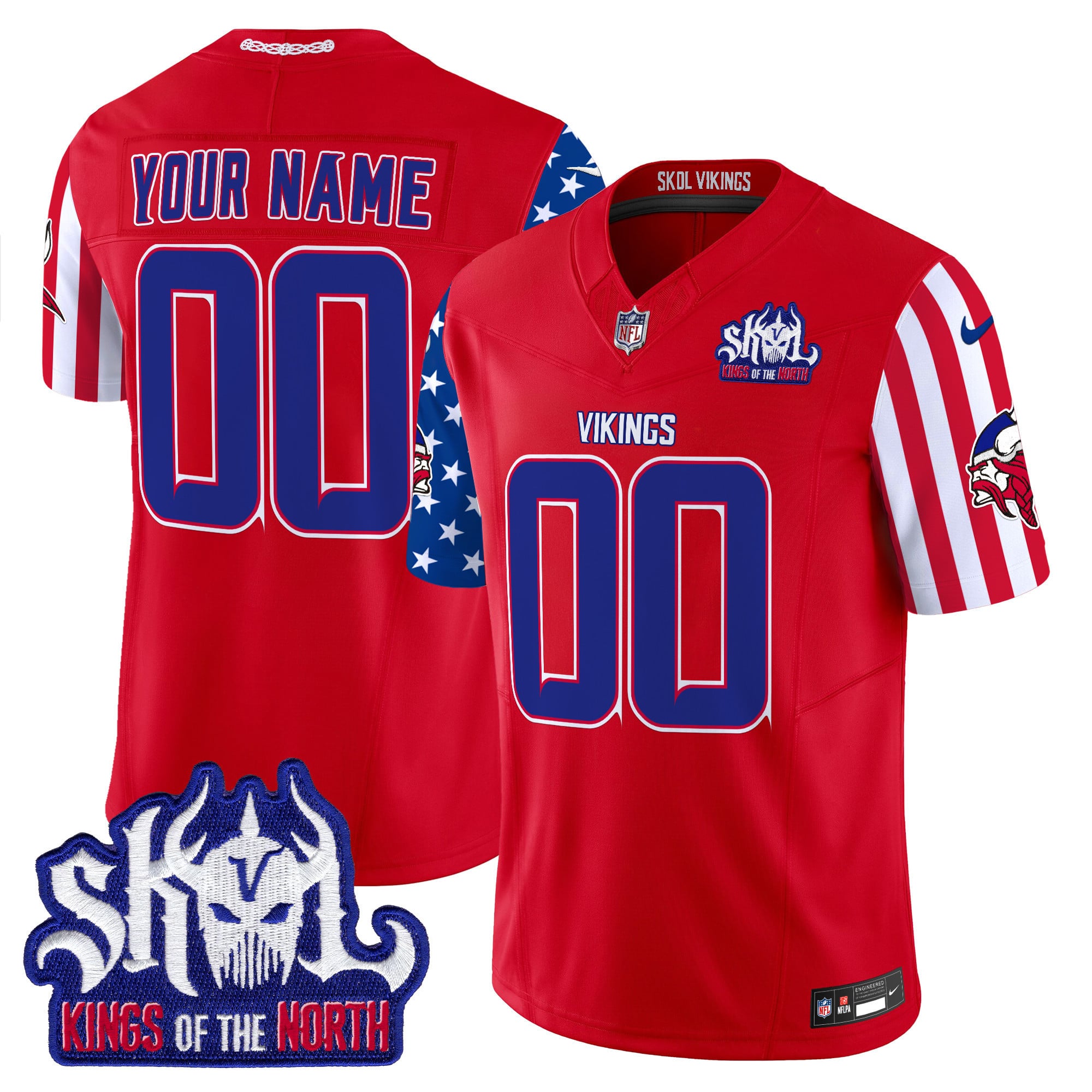 Alternative view of Vikings Kings North Jersey - Nike Vikings ‘Kings of the North’ Jersey