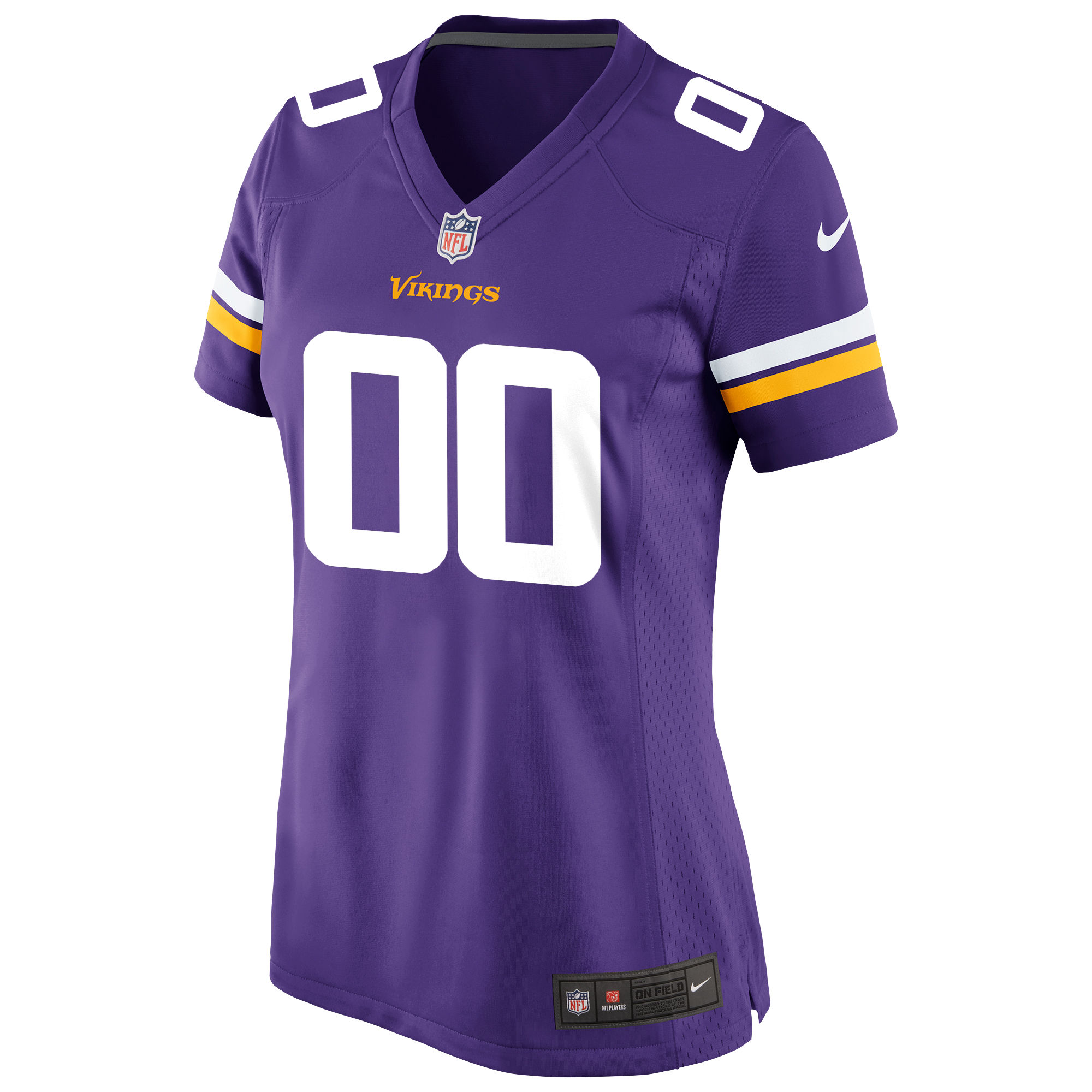 Alternative view of Vikings Purple Custom Jersey design - Nike Vikings Purple Custom