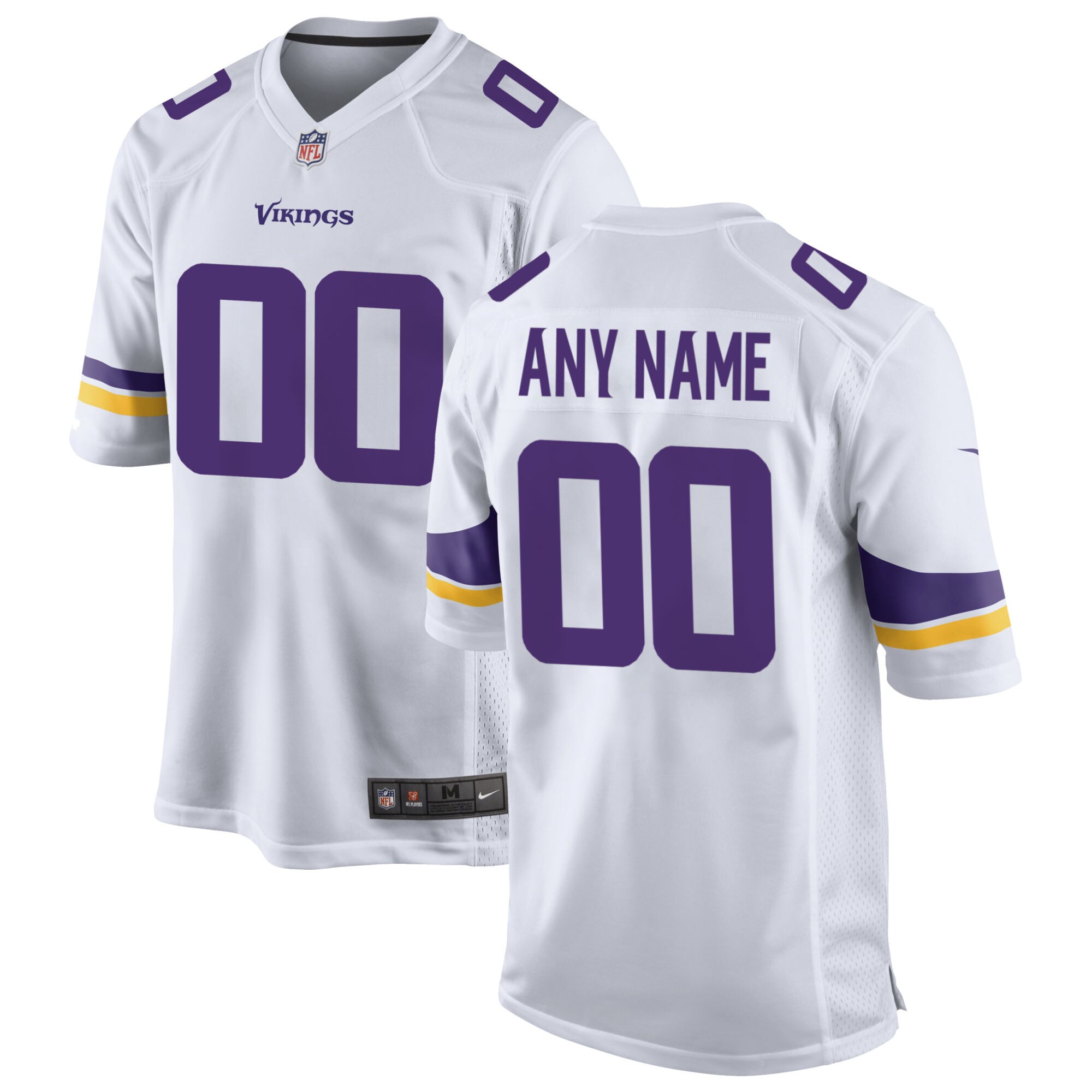 Vikings White Custom Jersey nike design - Nike Vikings White Custom