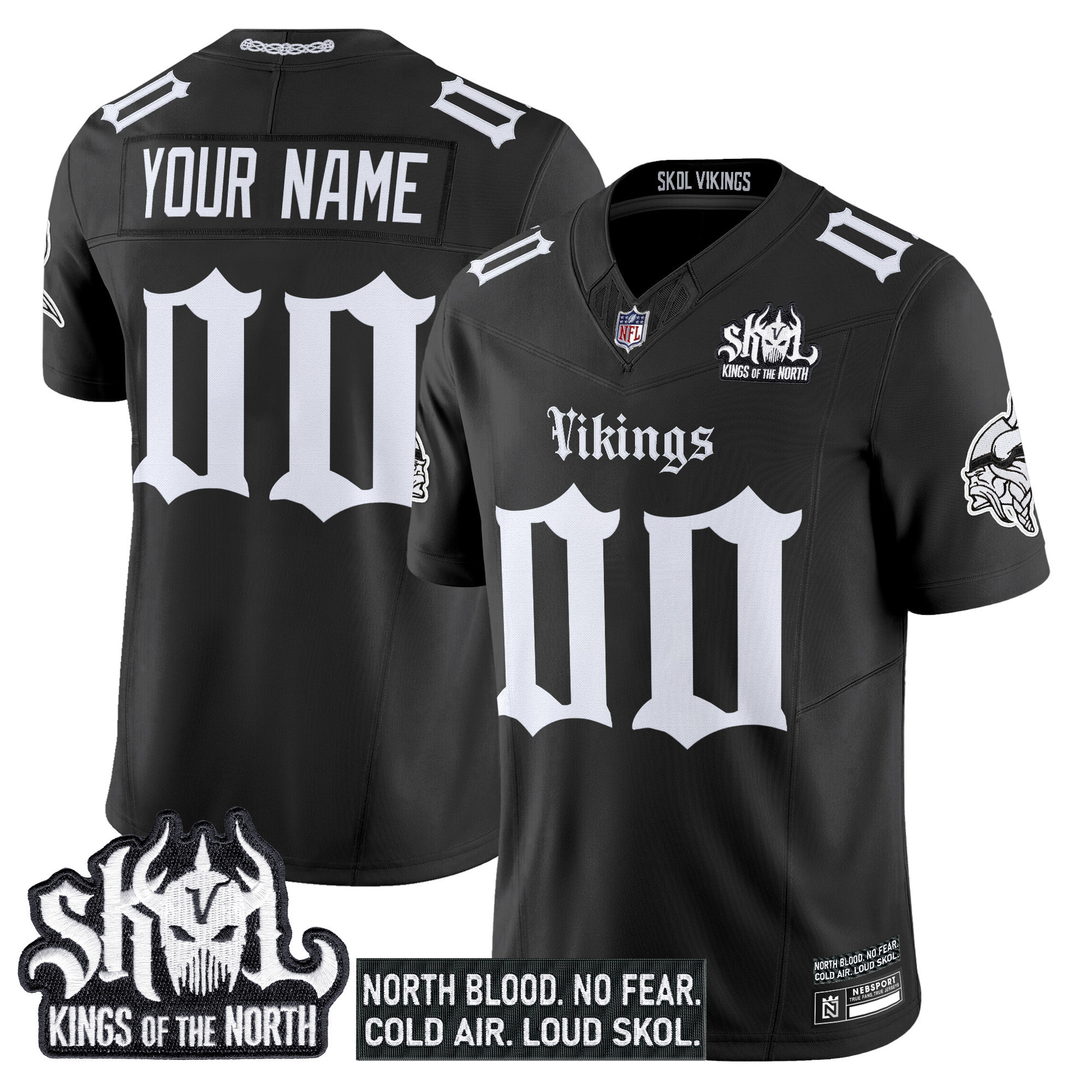 Alternative view of Vikings White Custom Jersey - Nike - Personalize Yours!