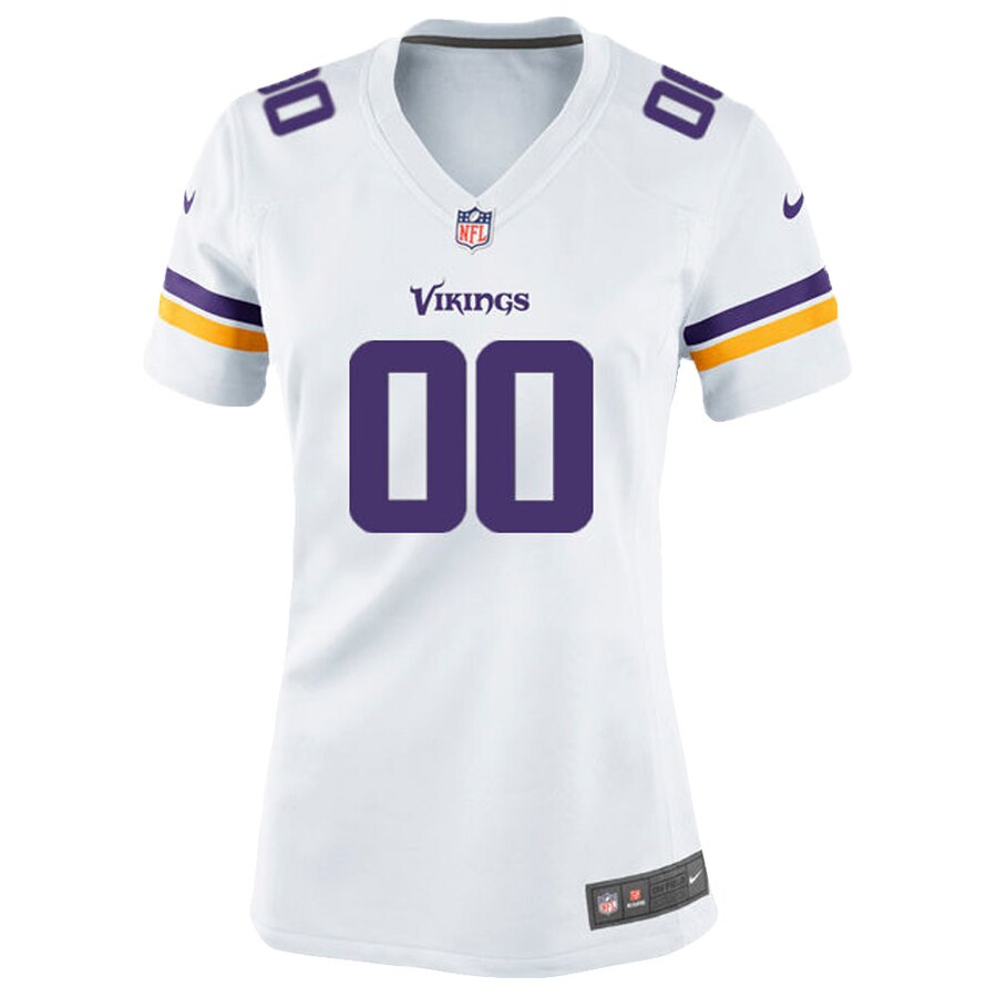 Alternative view of Vikings White Women’s Jersey - Nike Vikings White Women’s Custom