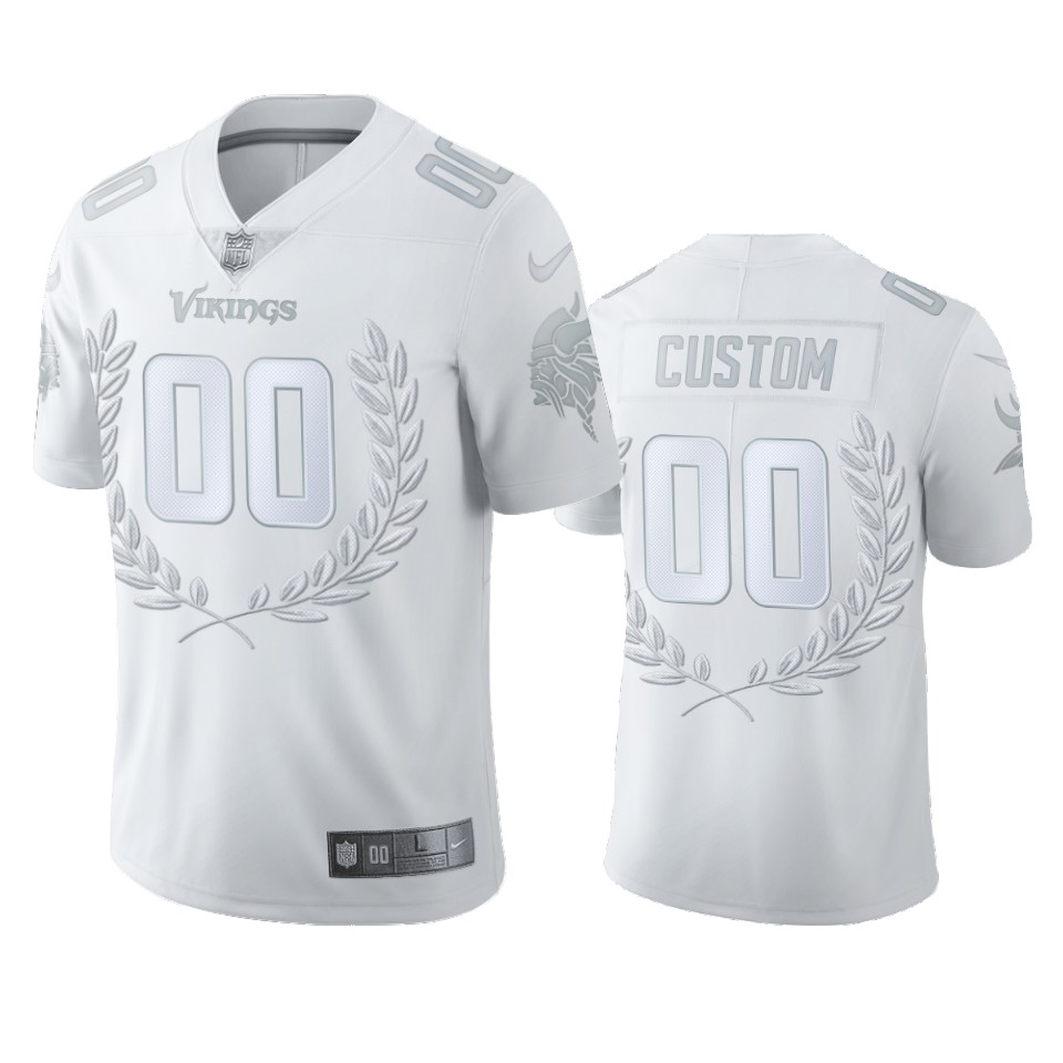 Vikings Whiteout Custom Jersey - Vikings Nike Whiteout Custom Jersey