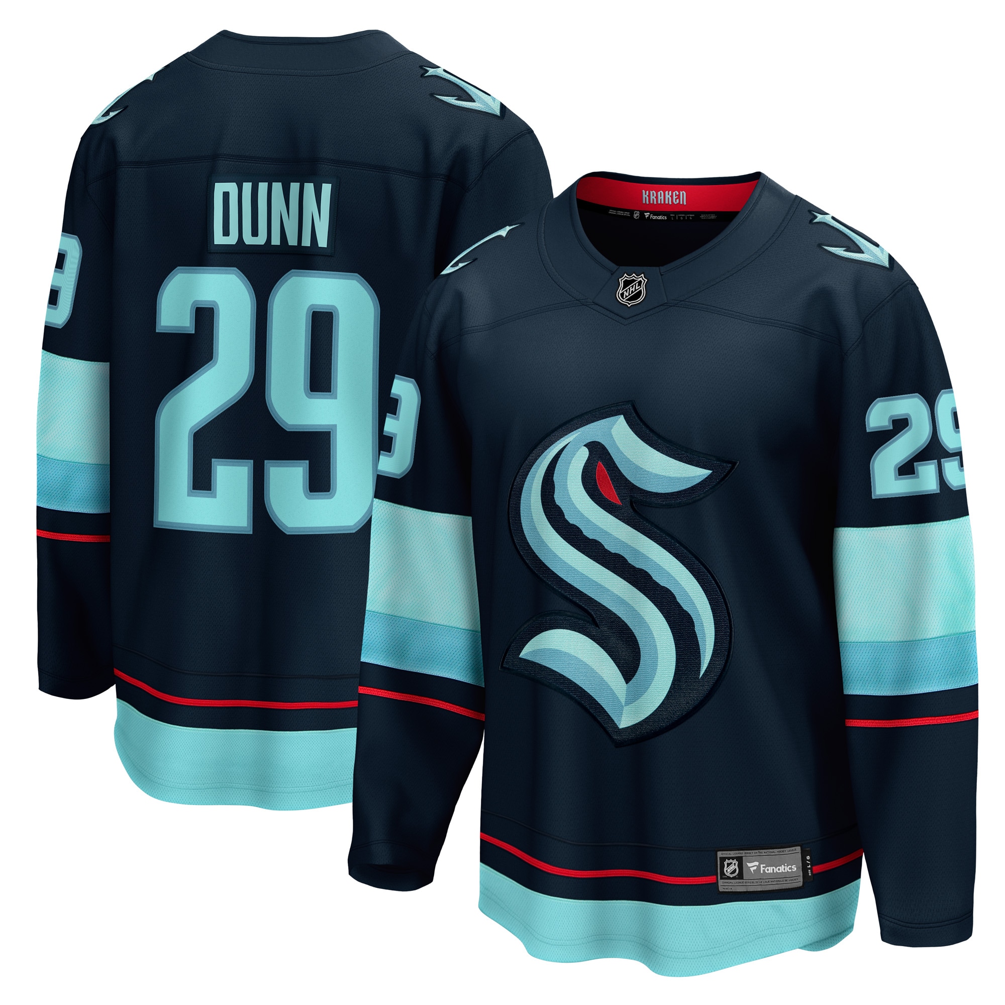 Vince Dunn Seattle Kraken Fanatics Home Breakaway Player Jersey - Deep Sea Blue