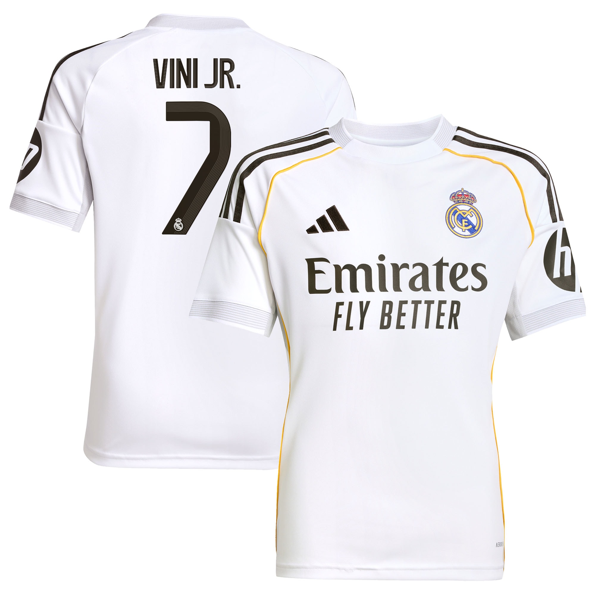 Vini Jr. Real Madrid Youth 2025/26 Home Jersey