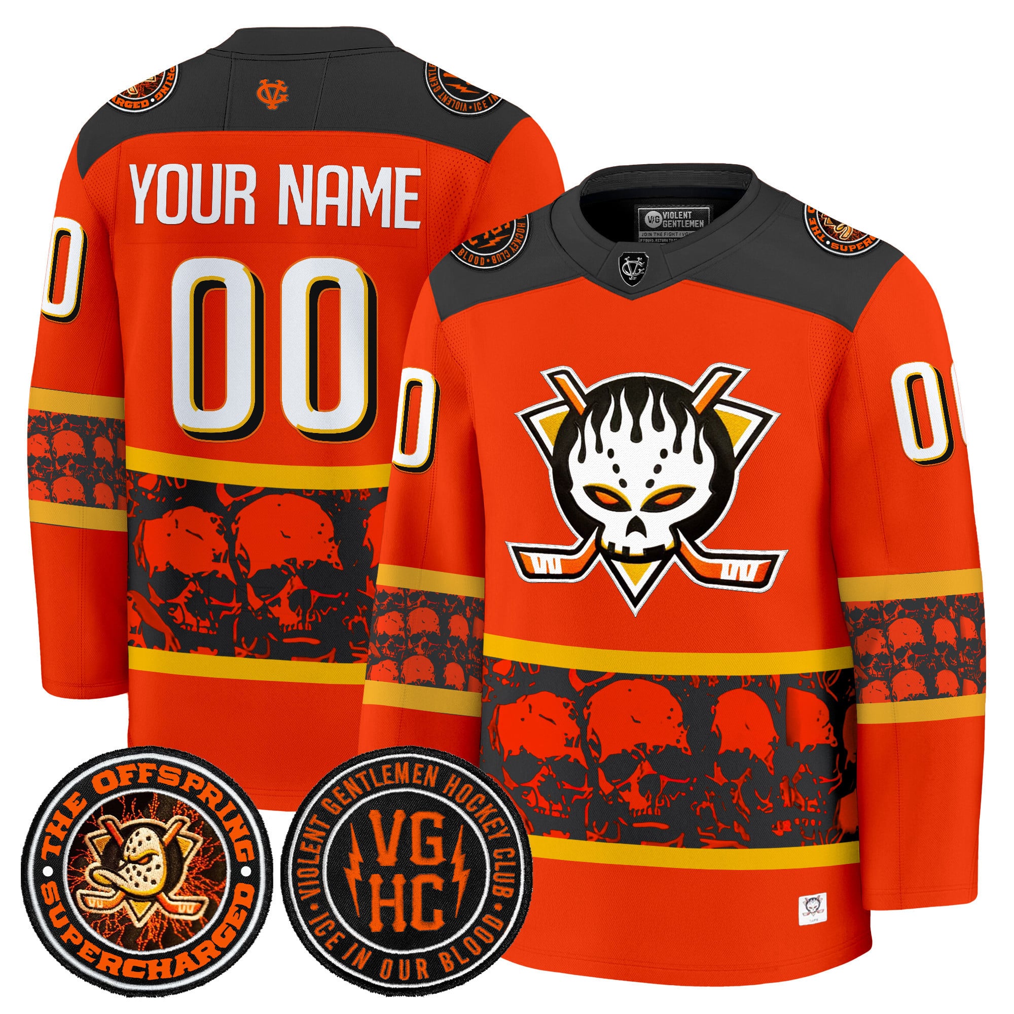 Alternative view of Violent Gentlemen Hockey Jersey - Violent Gentlemen Supercharged