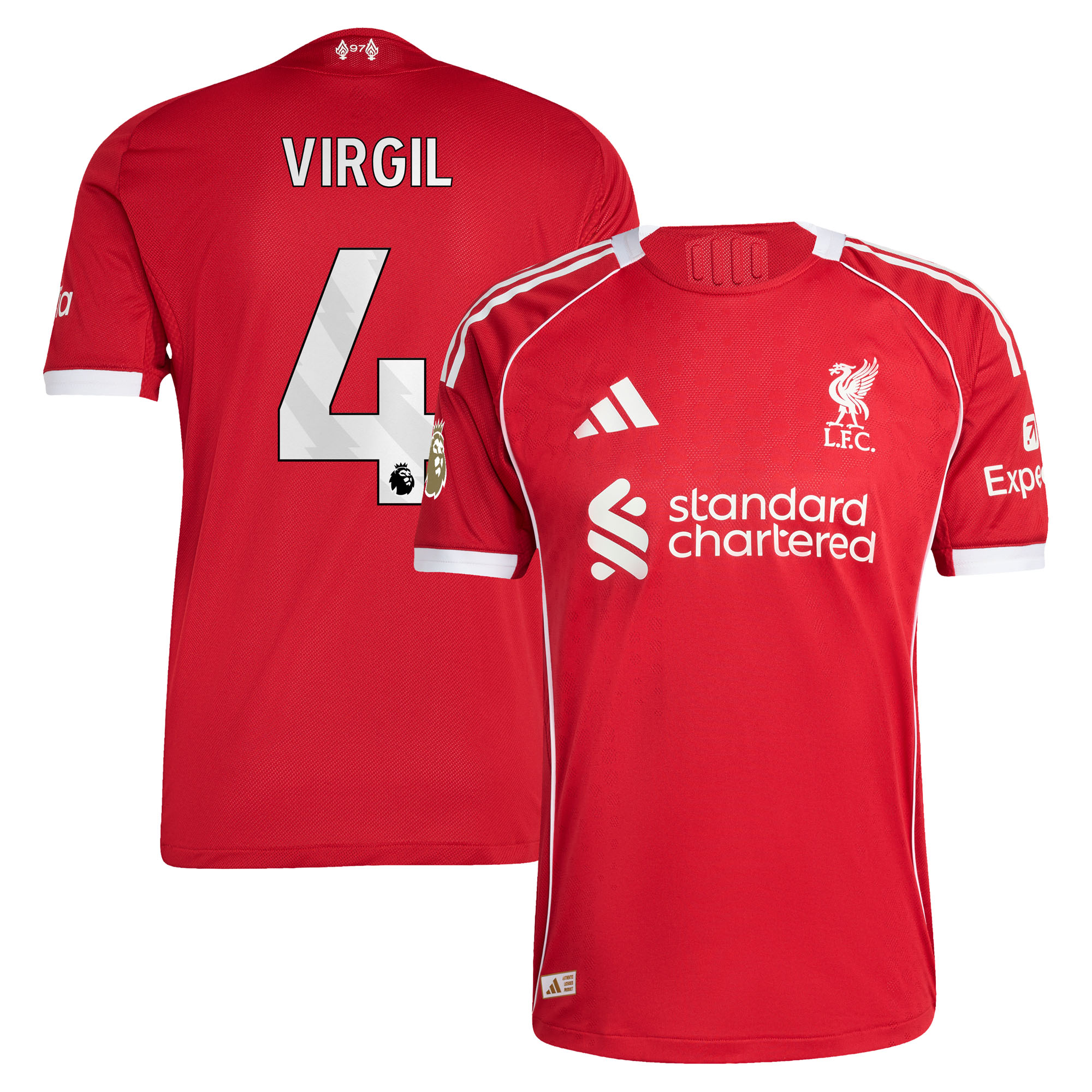 Virgil van Dijk Liverpool 2025/26 Home Jersey