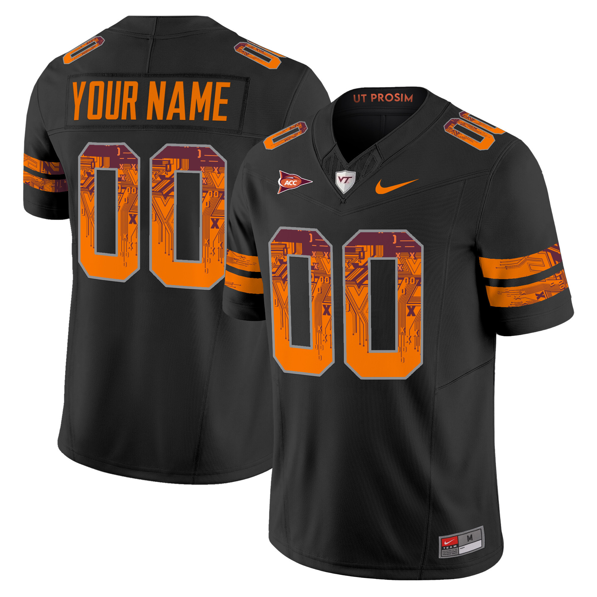 Virginia Tech Black Jersey - Nike Virginia Tech Hokies Black Football