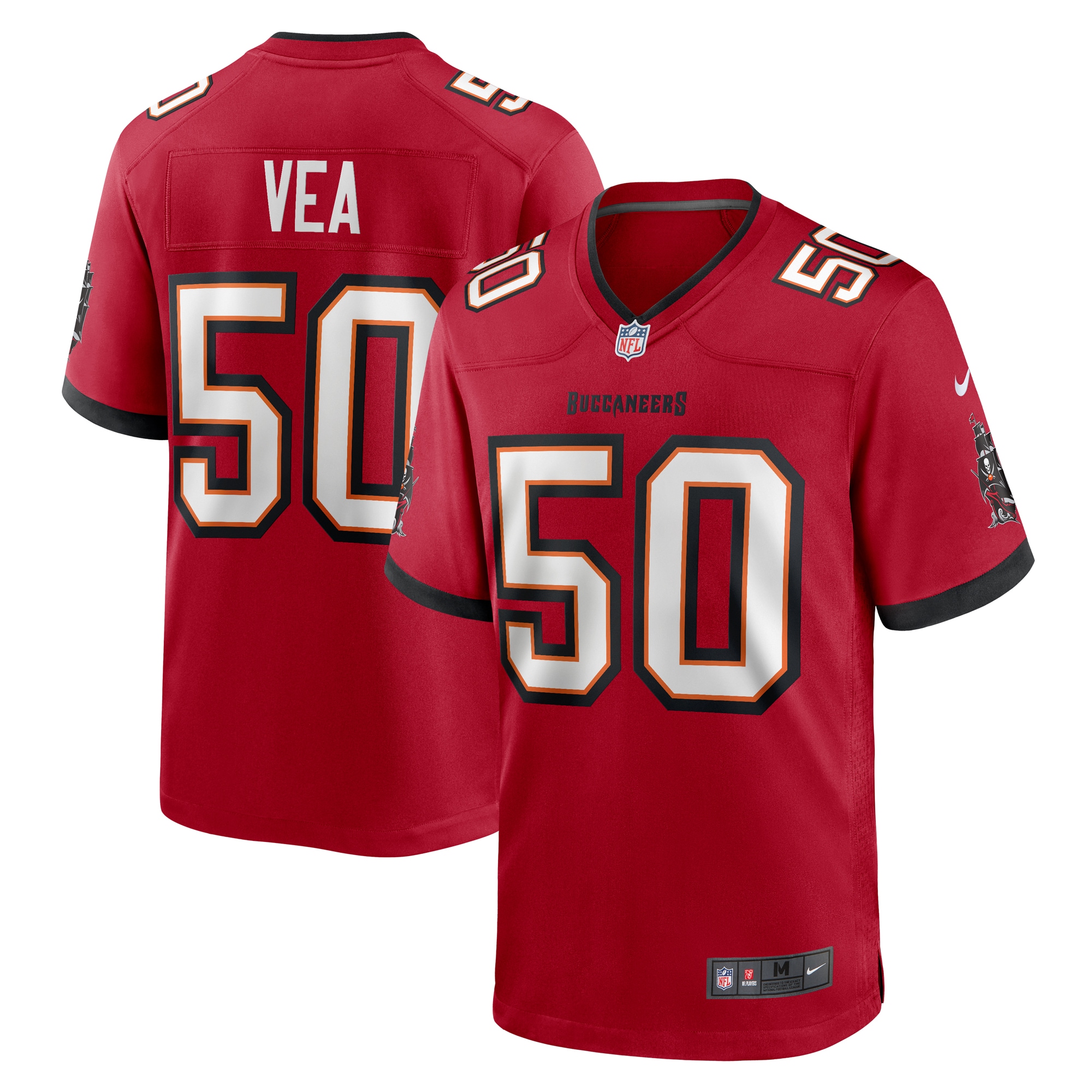 Vita Vea Tampa Bay Buccaneers Game Jersey - Red