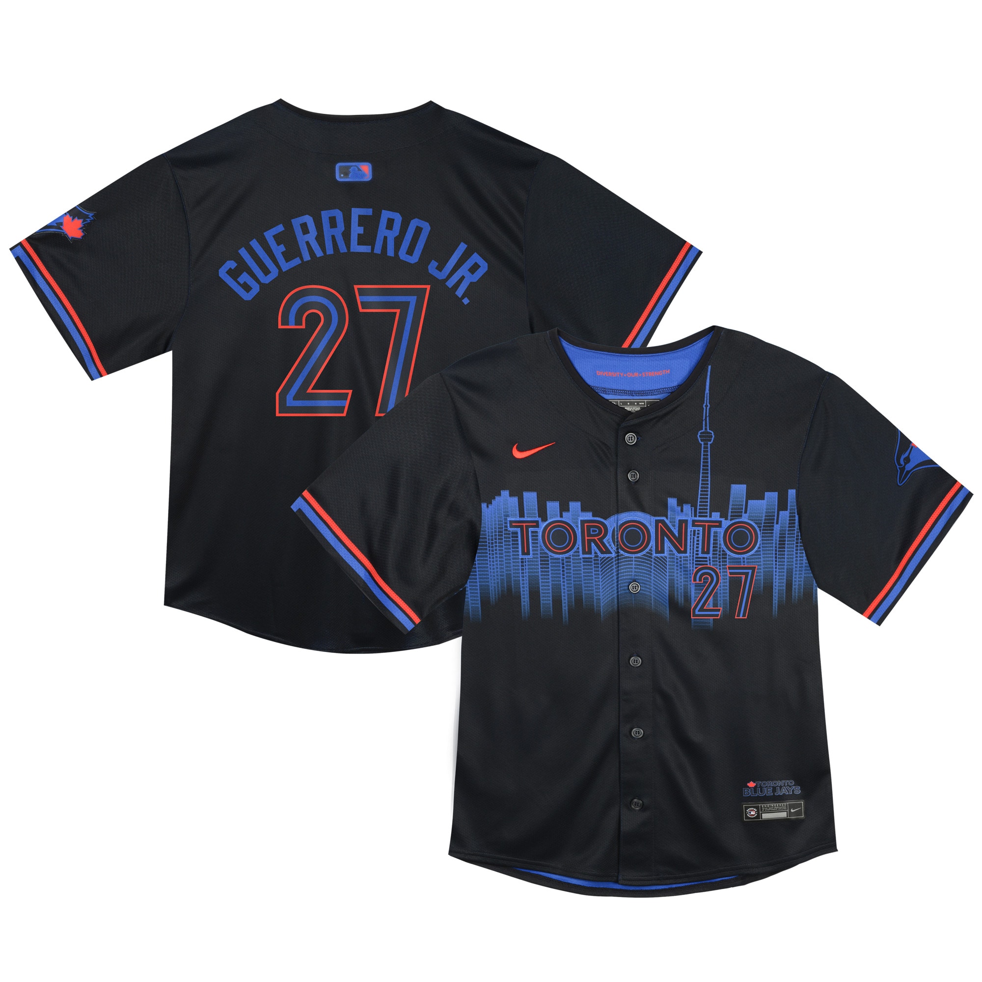Vladimir Guerrero Toronto Blue Jays Toddler 2024 City Connect Limited Player Jersey - Navy