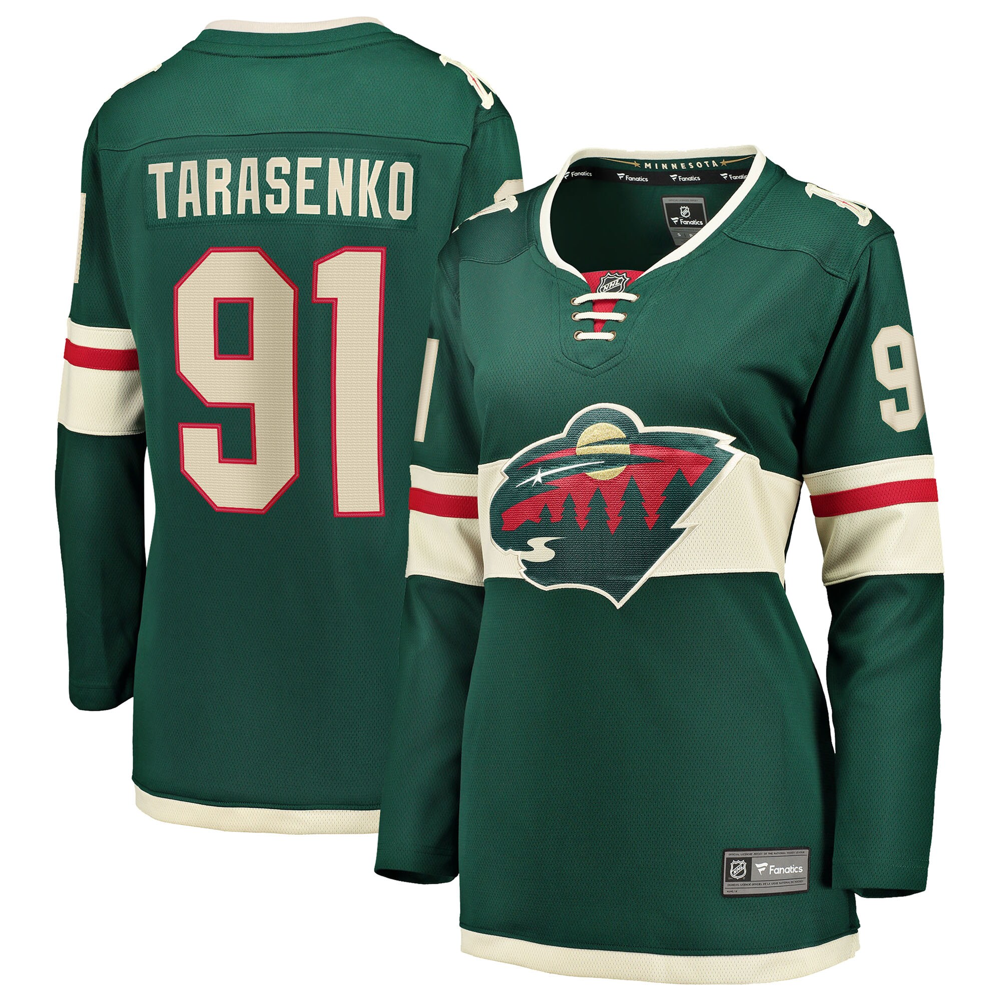 Vladimir Tarasenko Minnesota Wild Fanatics Women's Home Breakaway Jersey - Green
