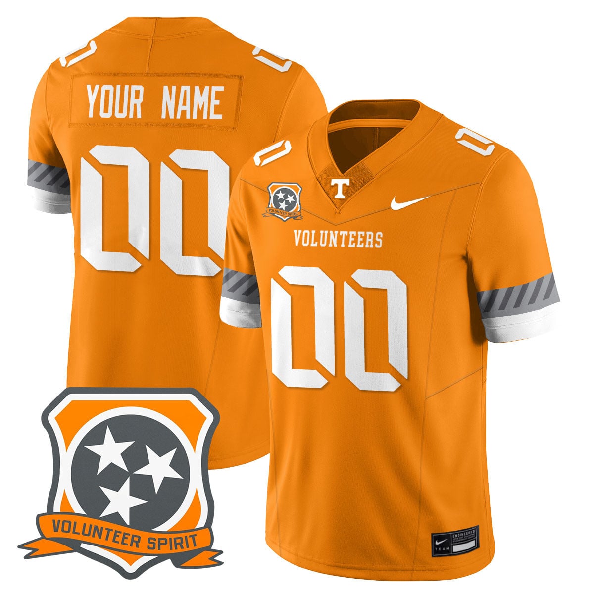 Alternative view of Volunteers Black Custom Jersey - Nike - Personalize Yours!