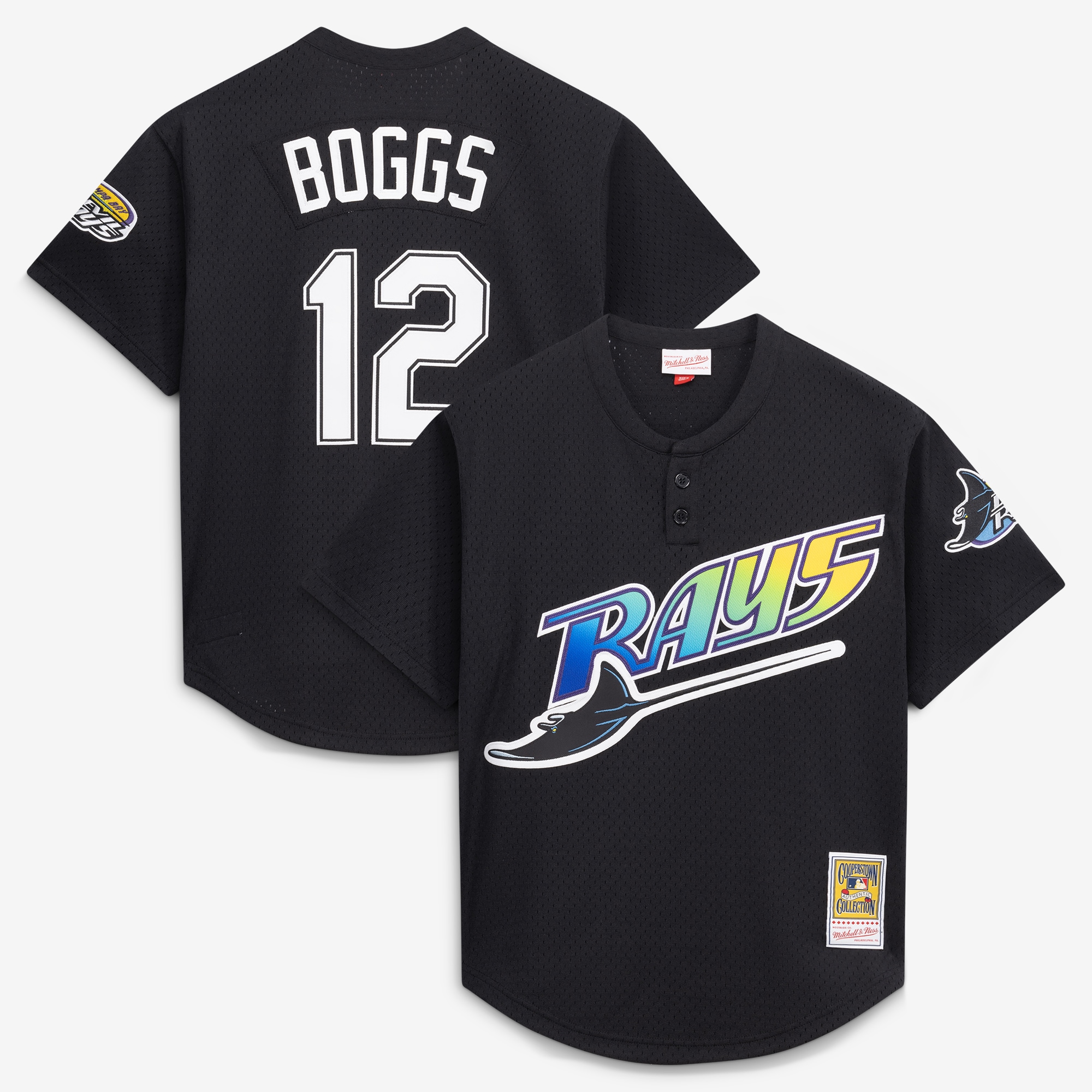 Wade Boggs Tampa Bay Rays Batting Practice Jersey - Black