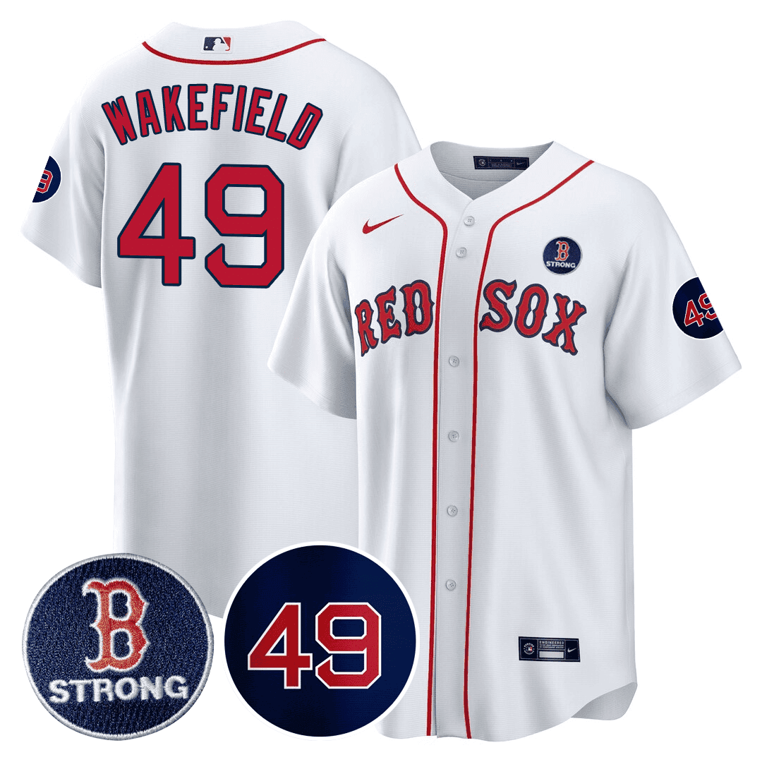 Wakefield Red Sox Jersey - Nike White Home Edition